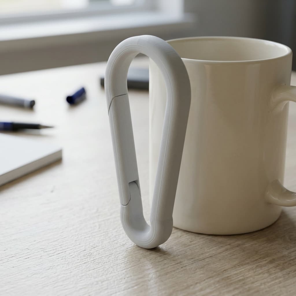 3D Printed Carabiner Clip for Everyday Carry and Organization