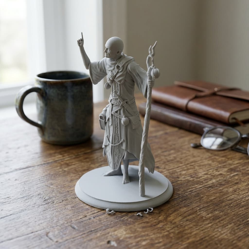 Old Priest Warlock DnD Miniature