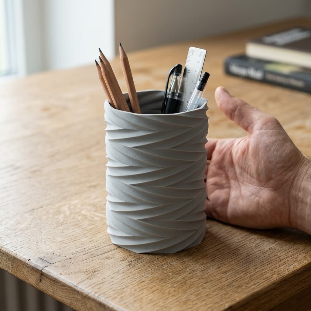 Pencil Holder - 3D Printed Desk Organizer