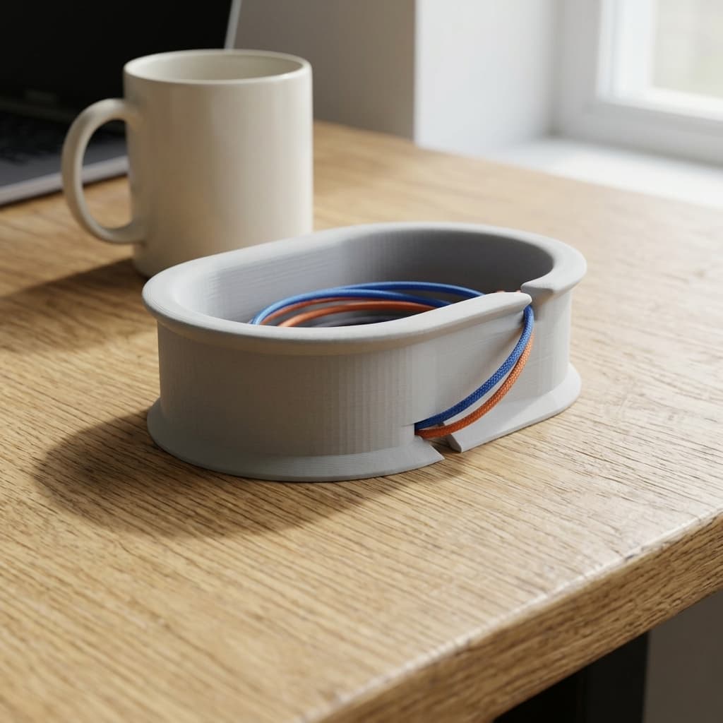 Customizable 3D Printed Cable Organizer