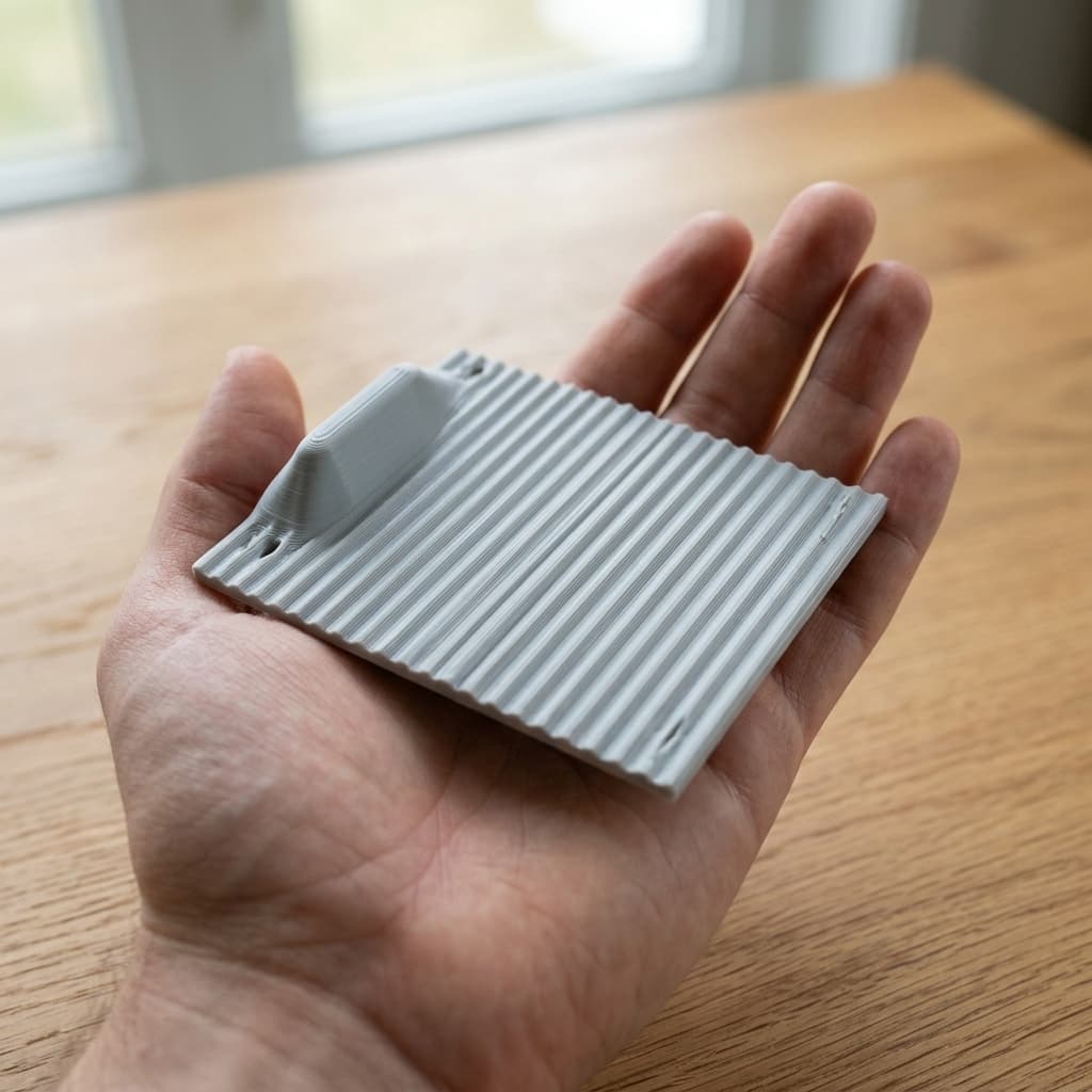Roll Top Box - Round 3D Printed Organizer with Sliding Lid
