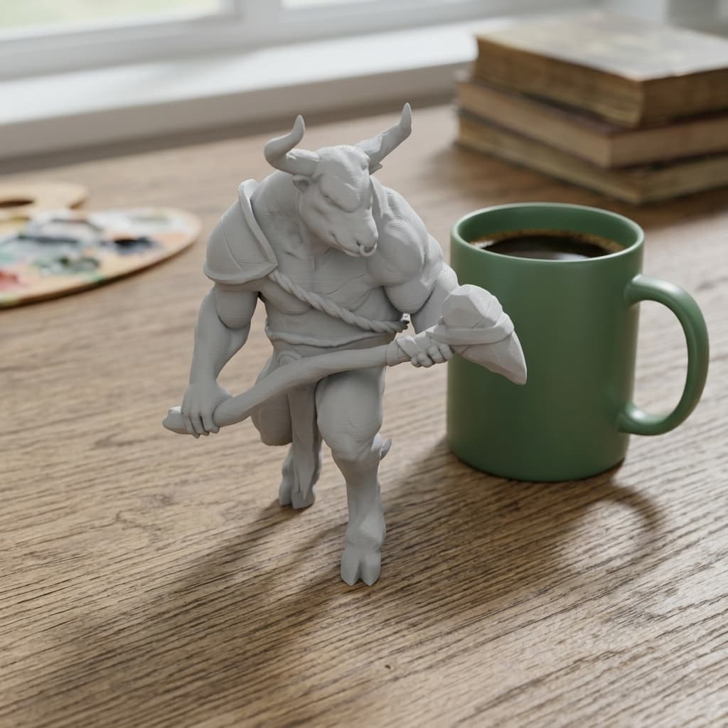 Minotaur Tabletop Miniature - 28mm & 54mm Scale