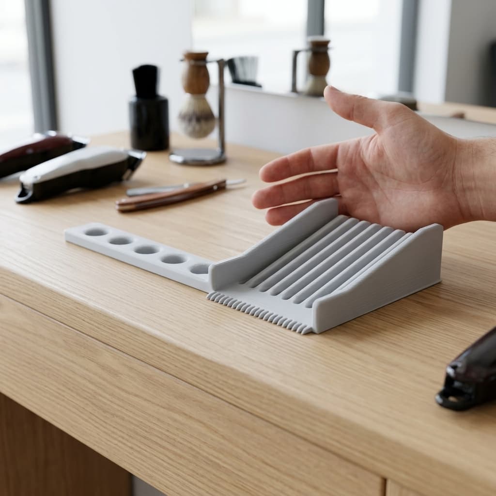 3D Printed Fading Blending Comb for Barbers