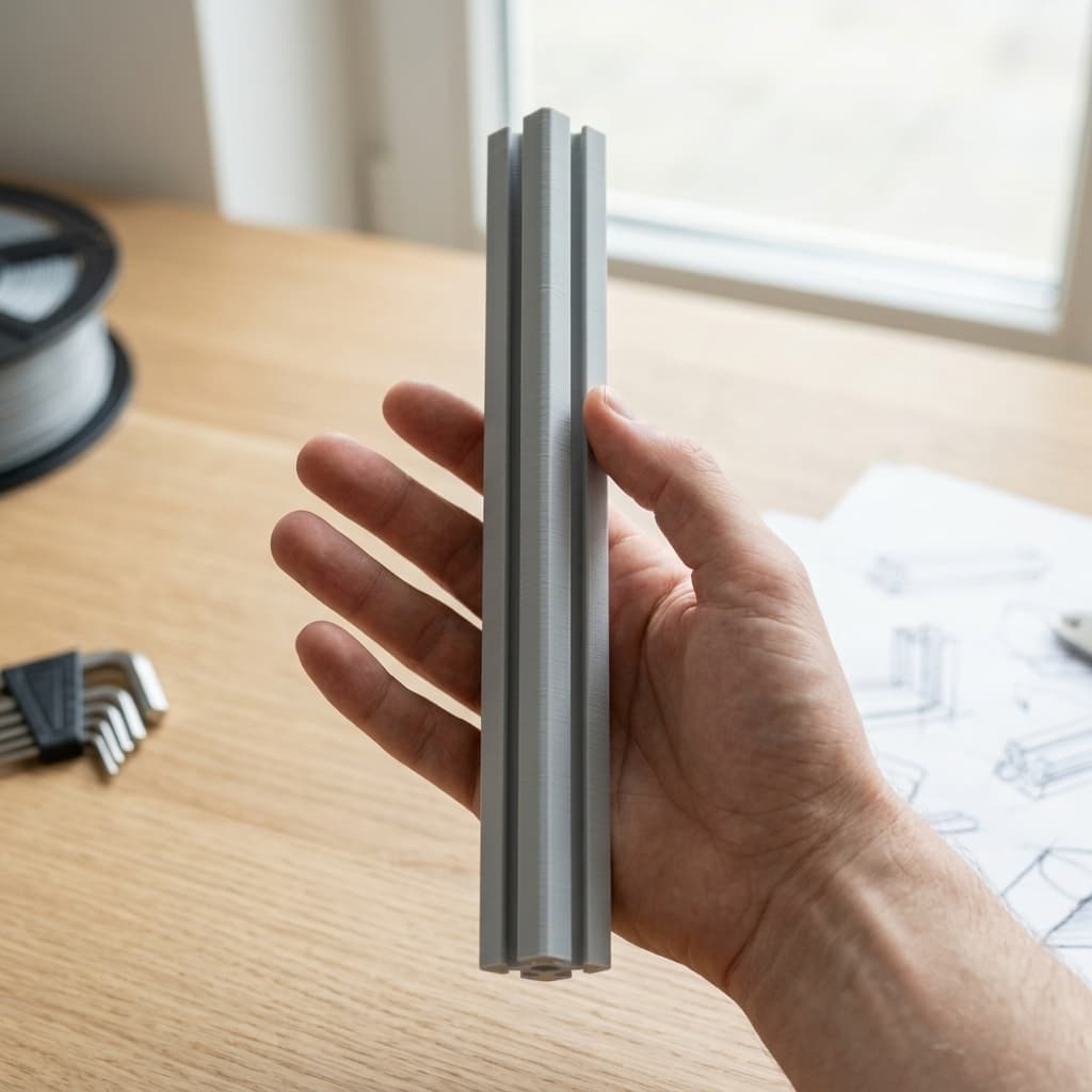 3D Printed 2020 Aluminum Extrusion Profile 200mm