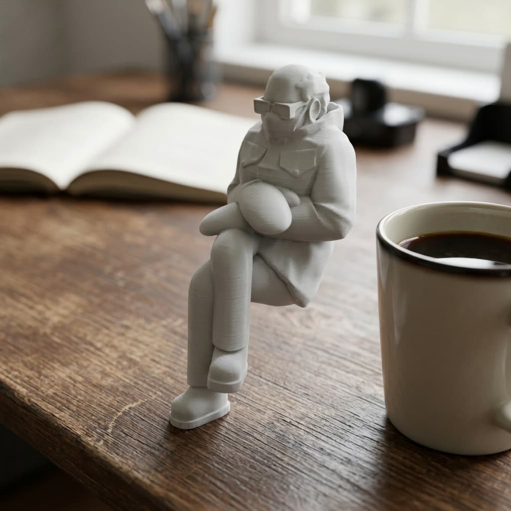 Bernie Sanders Mittens Meme 3D Printed Home Decor Figurine