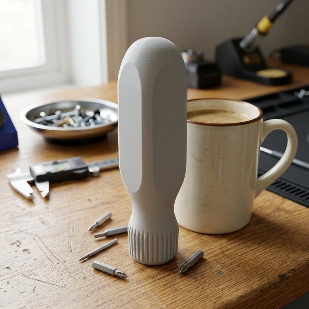 Hex Bit Screwdriver Handle - 3D Printed Workshop Tool