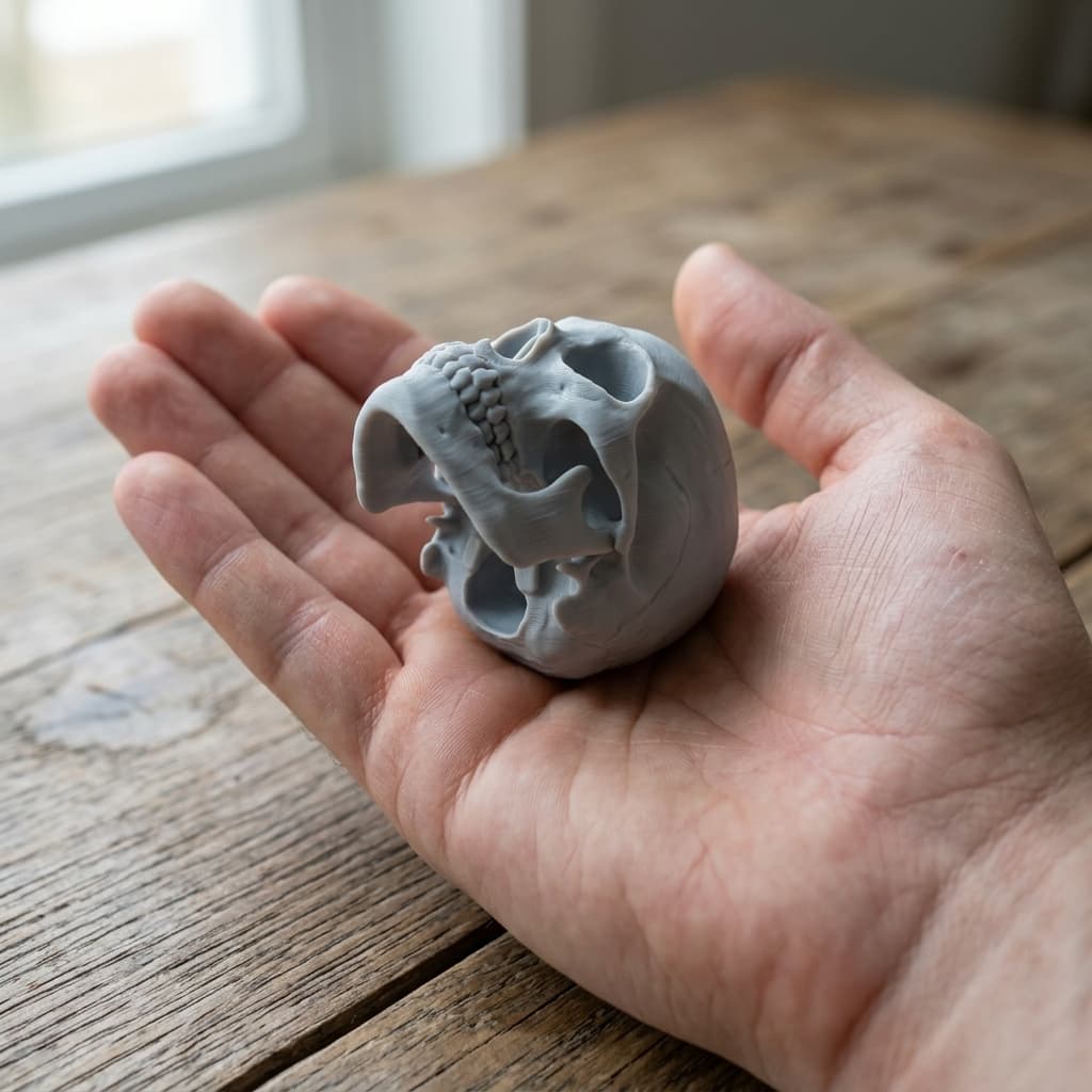 Realistic Human Skull 3D Print File | Anatomical Home Decor