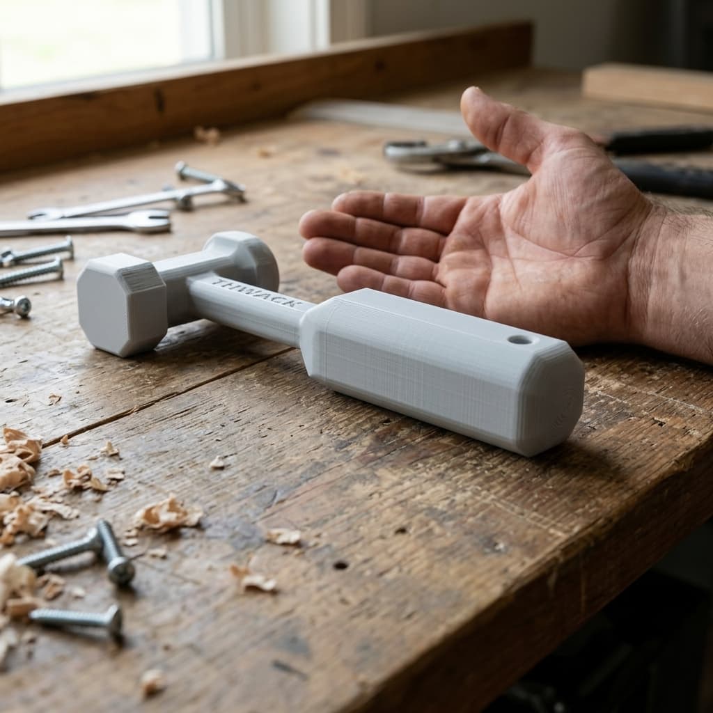 THWACK 3D Printed Plastic Hammer – Workshop Tool