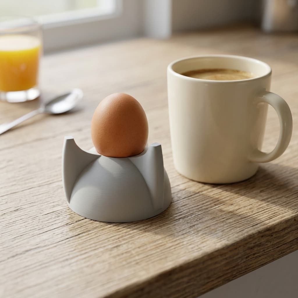 Rocket Egg Cup – 3D Printed Kitchen Accessory