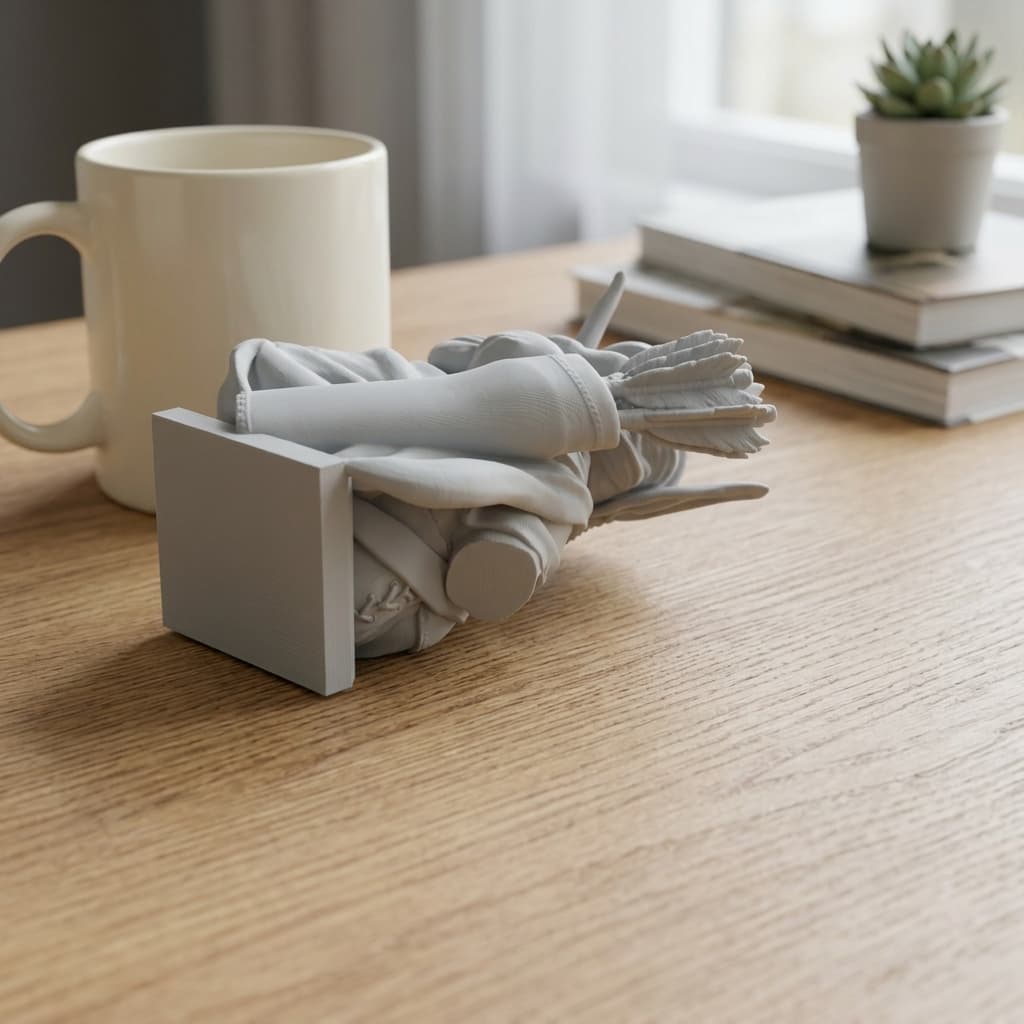 Elf Archer Bust – 3D Printed Fantasy Sculpture Home Decor