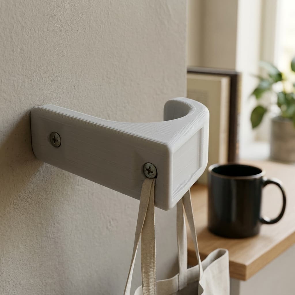 Wall Hook for 3D Printed Home Decor - Sturdy Coat Hanger