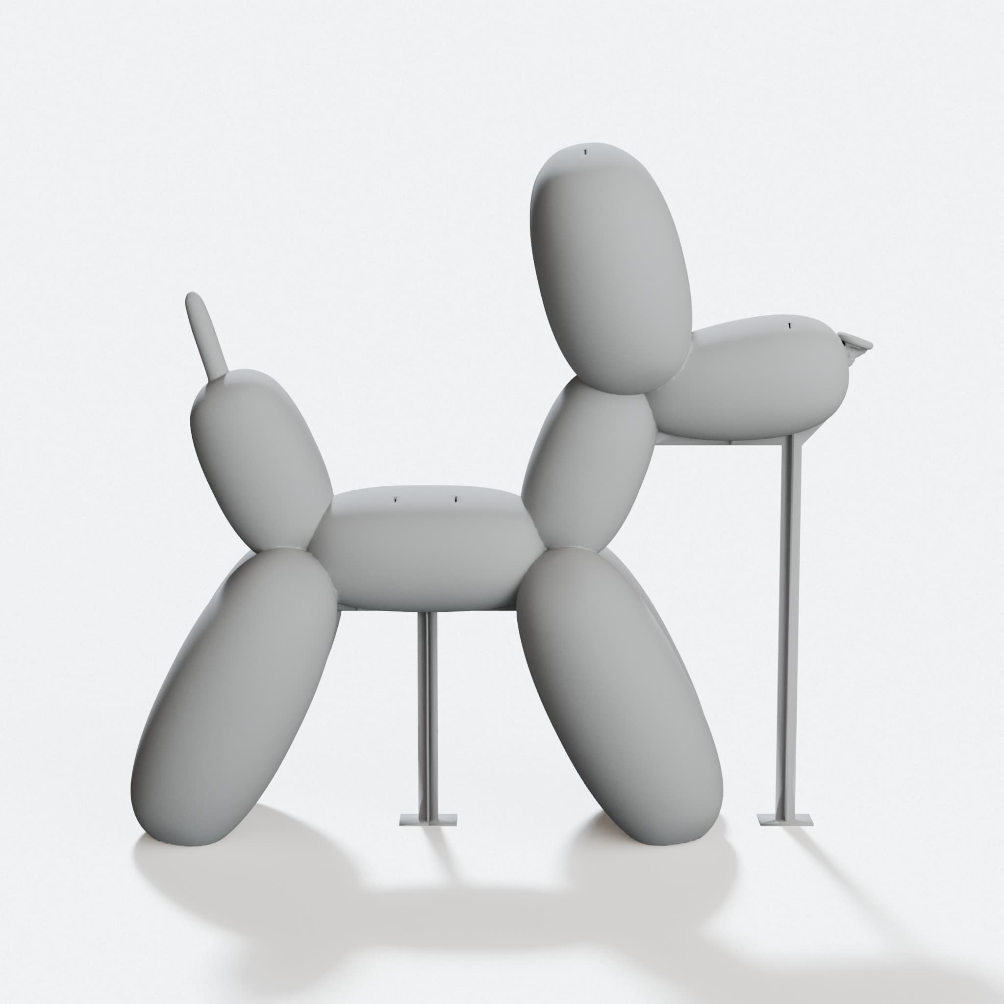 Balloon Dog 3D Printed Toy Stunt Print