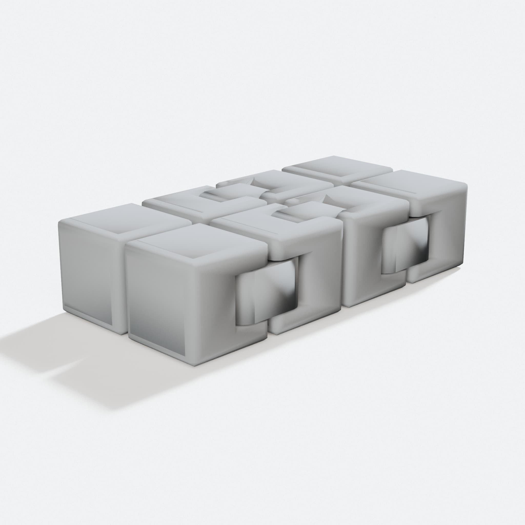 Failproof Fidget Cube 3D Printed Toy with Heavy Duty Hinges