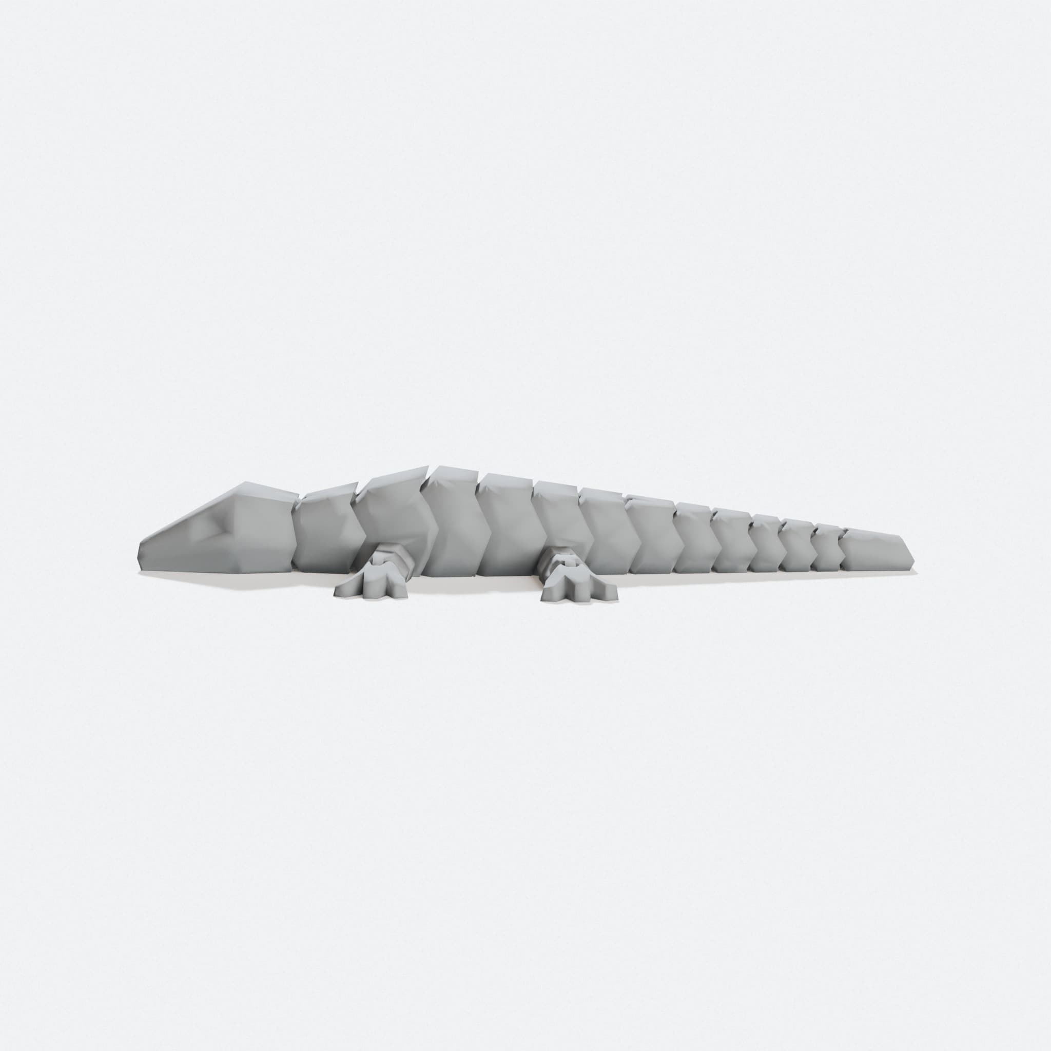 Articulated Cyber Gecko Print in Place Lizard Toy