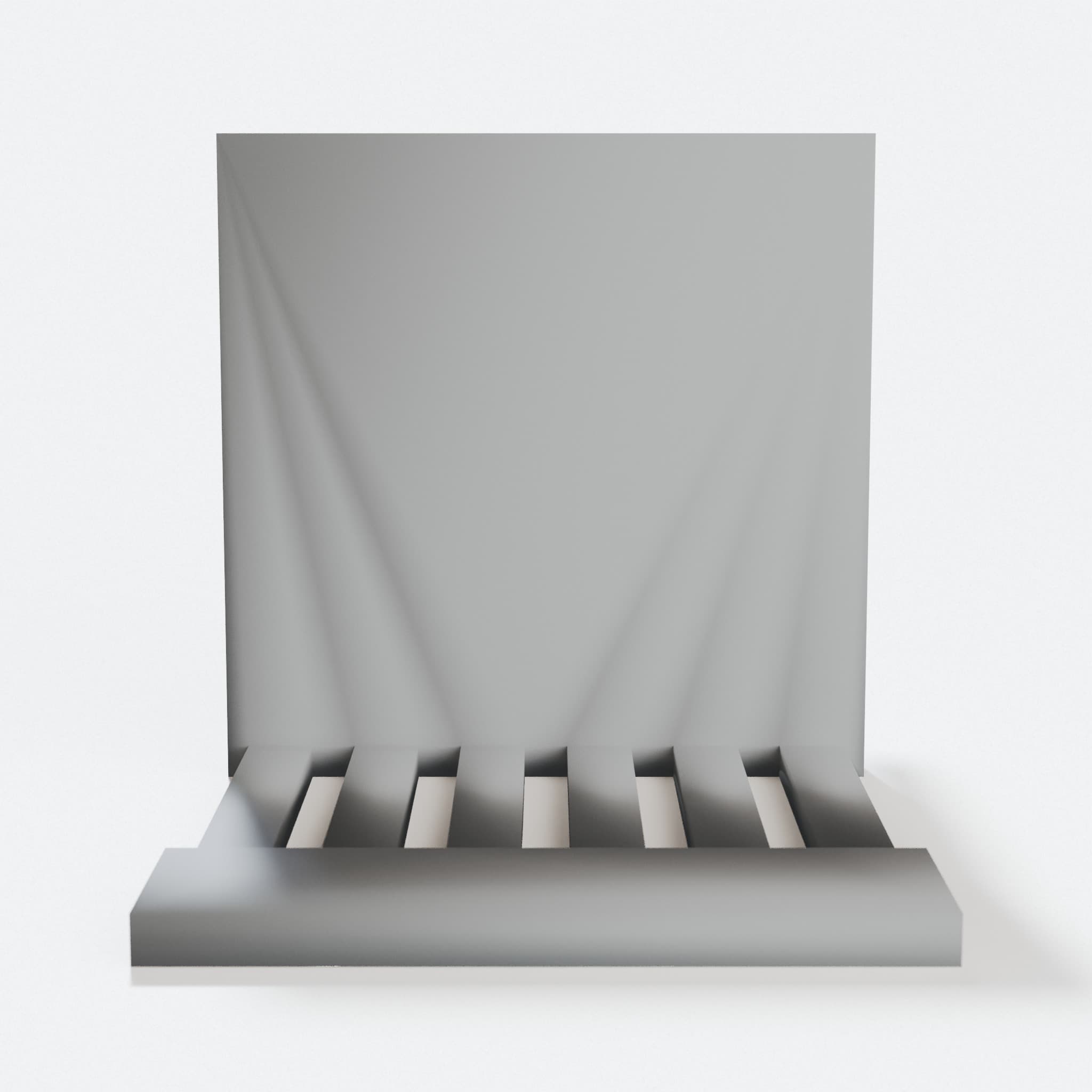 3D Printed Doll House Chair, Slat-Back Design