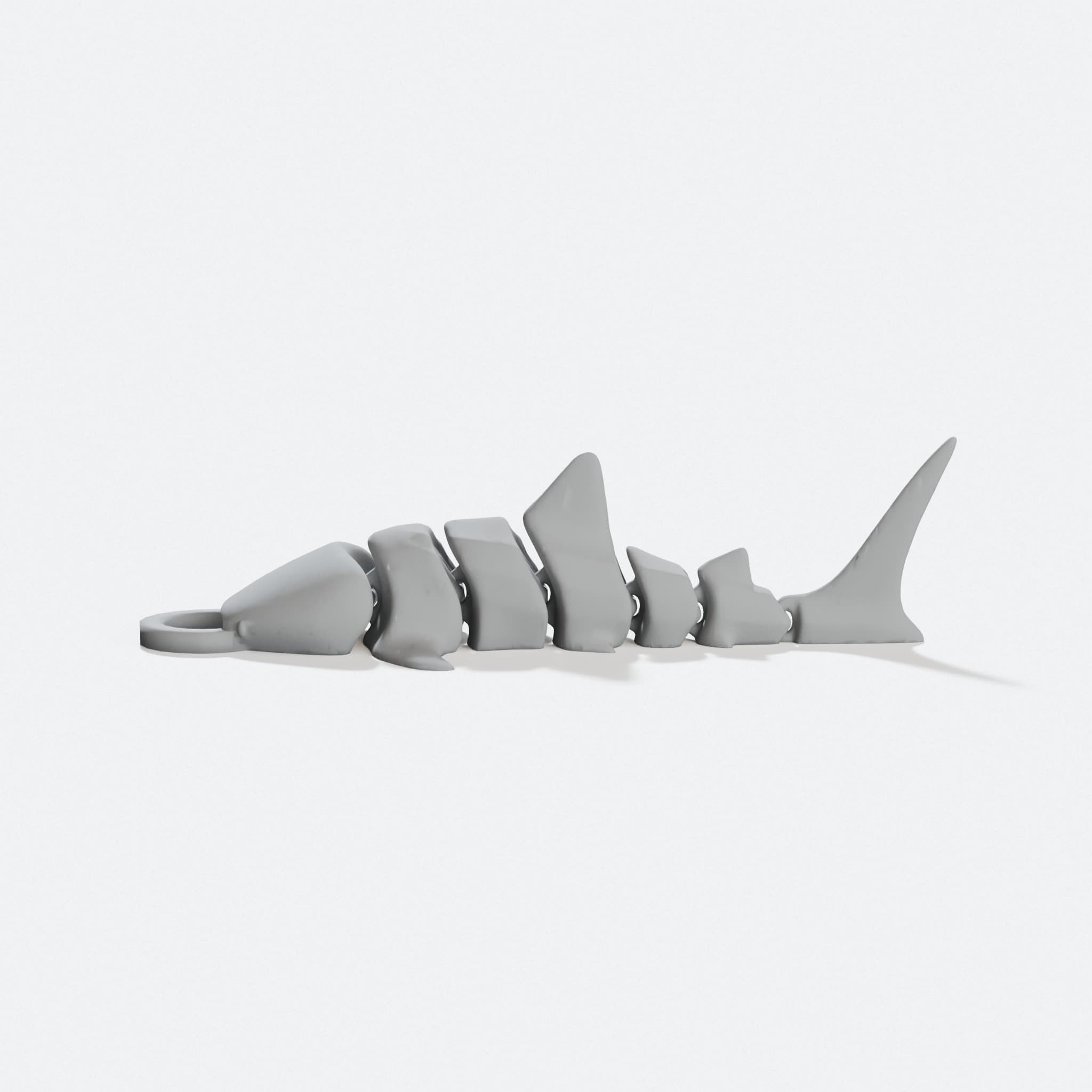 Whale Shark 3D Printed Fidget Keyring Toy