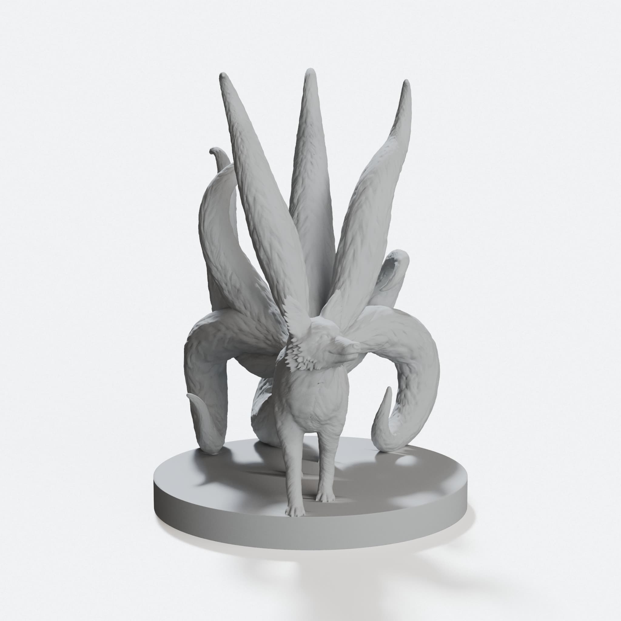 Kitsune Fox Spirit D&D Tabletop Mini