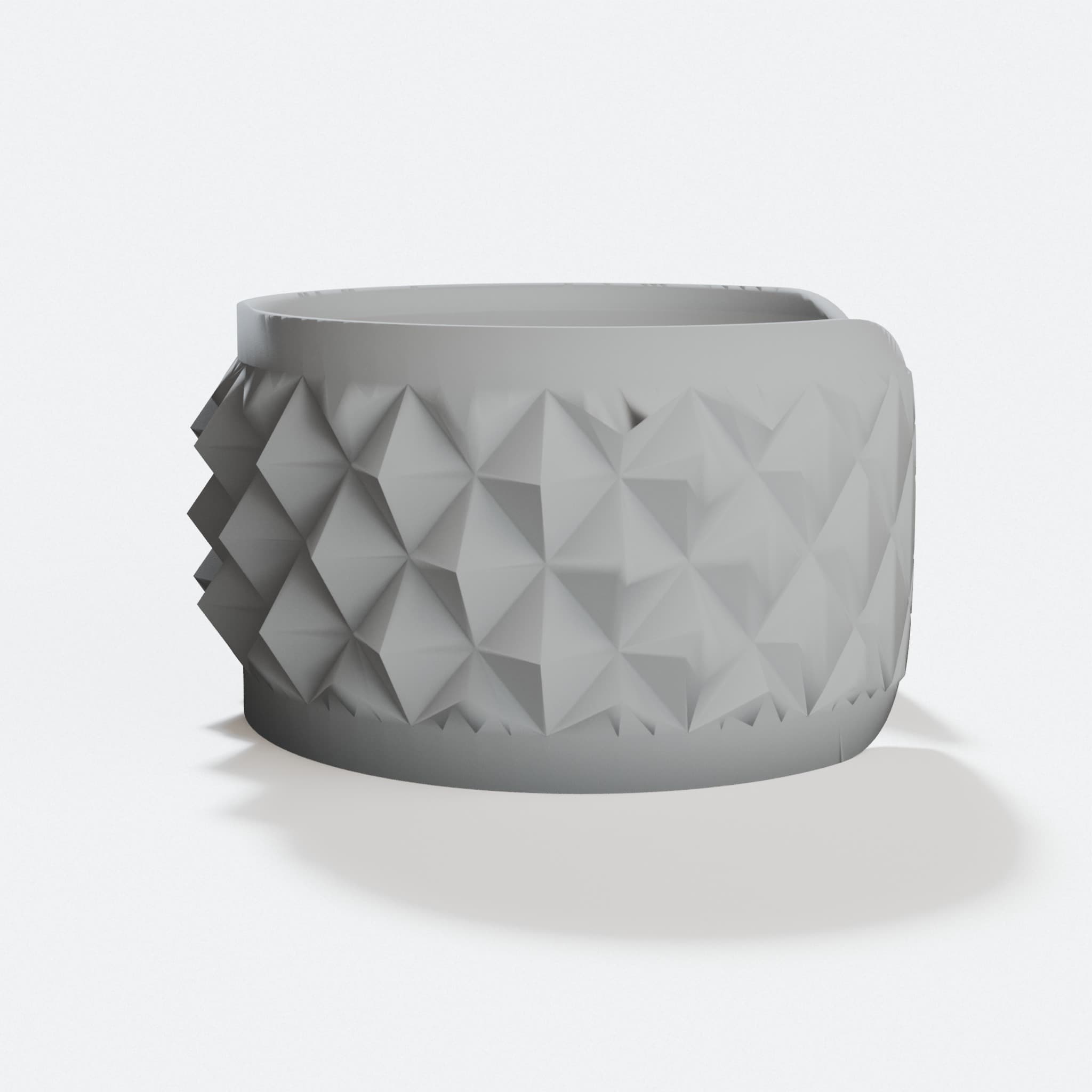 Knurled Bracelet No1 - 3D Printed Textured Wearable Accessory