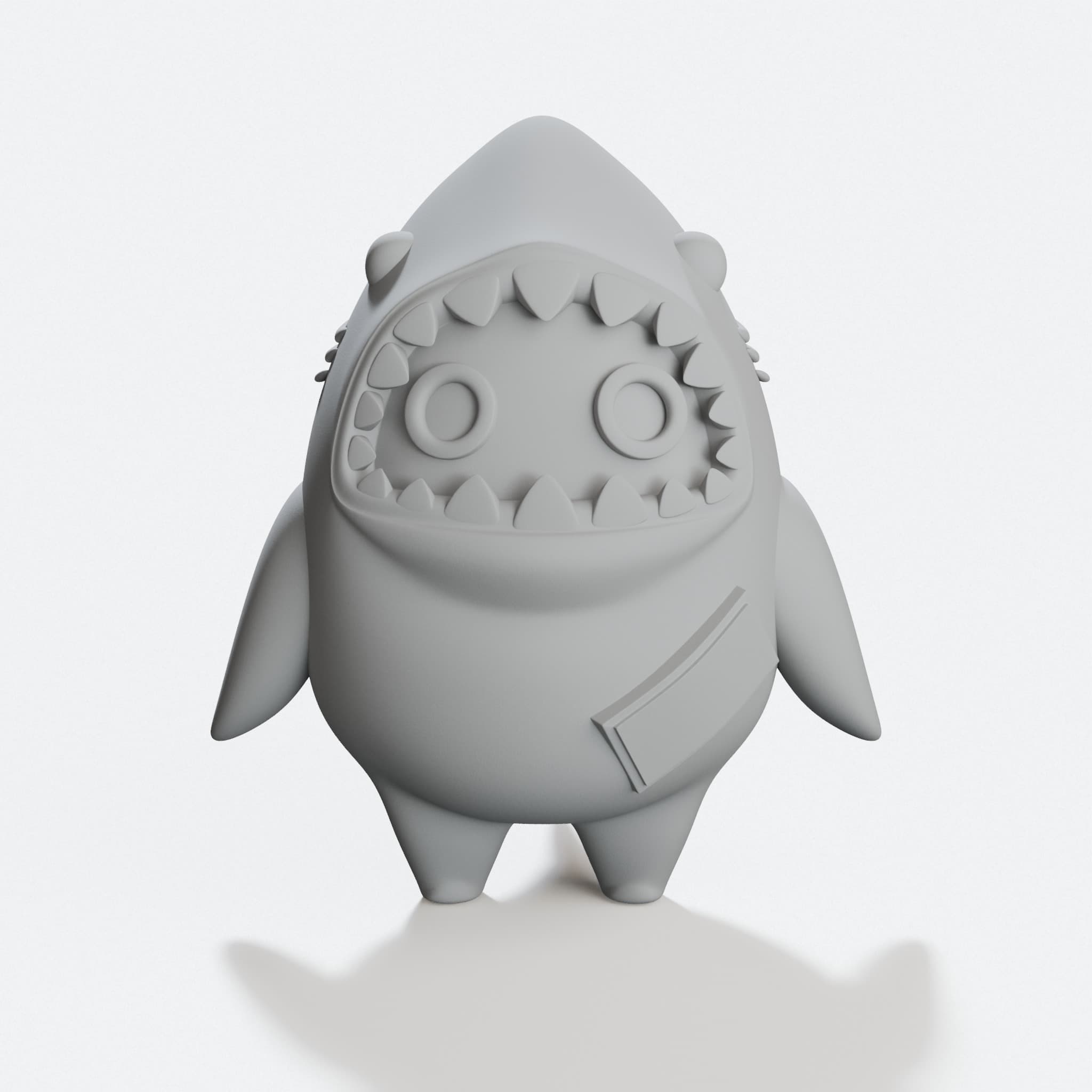 Sharkboo Bangboo Figure – 3D Print Files (Zenless Zone Zero)