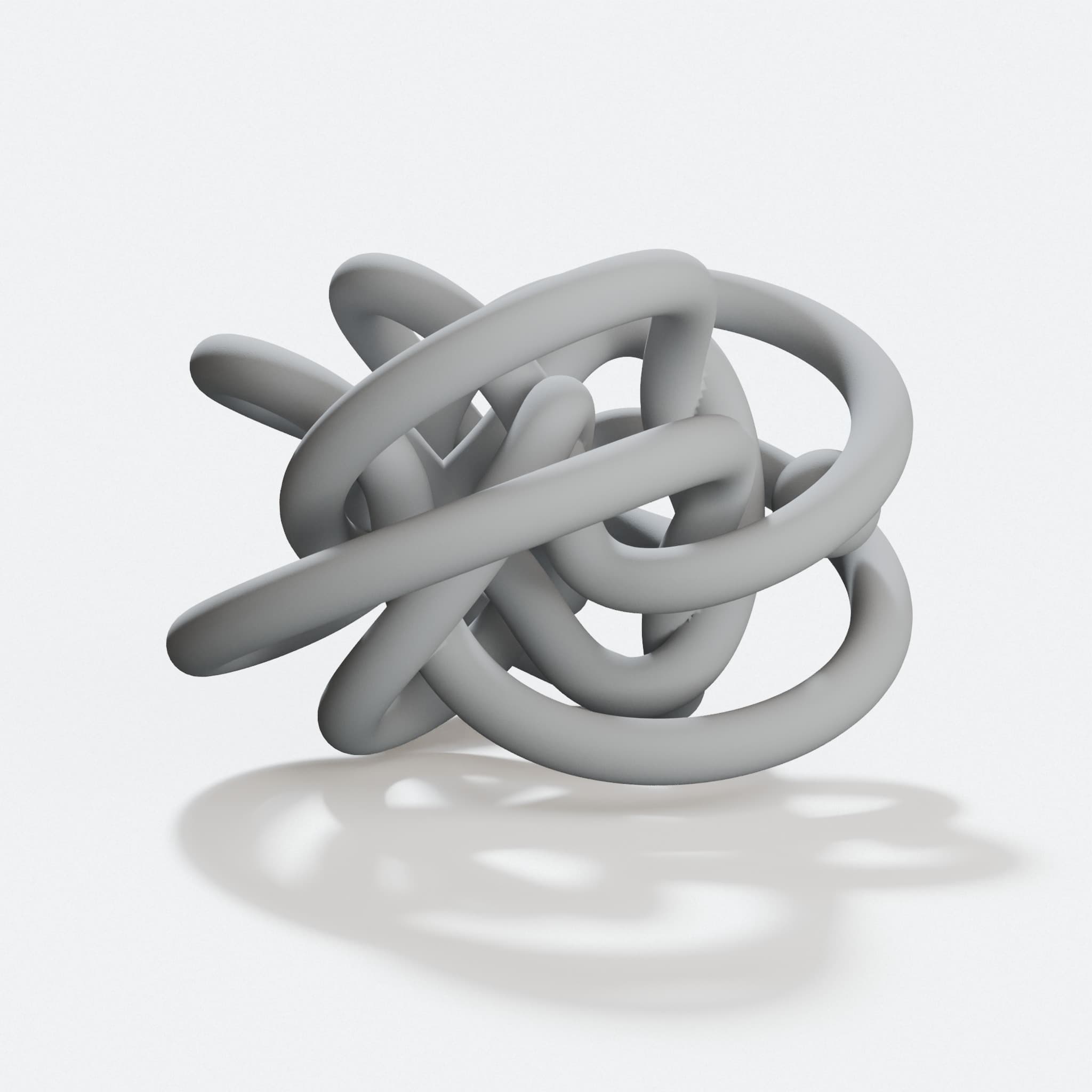 Knotted Orbit 3D Printed Home Decor
