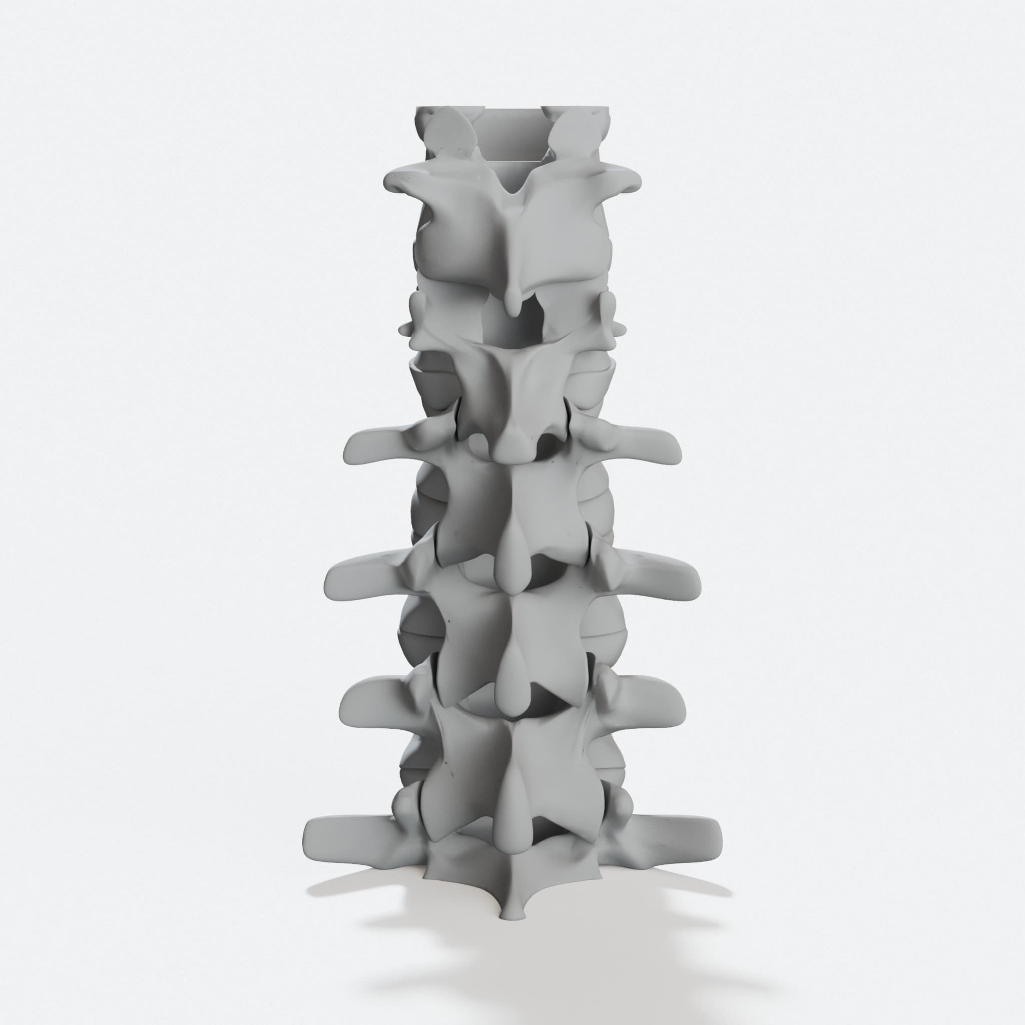 Spinal Column 3D Printed Tea Light Holder