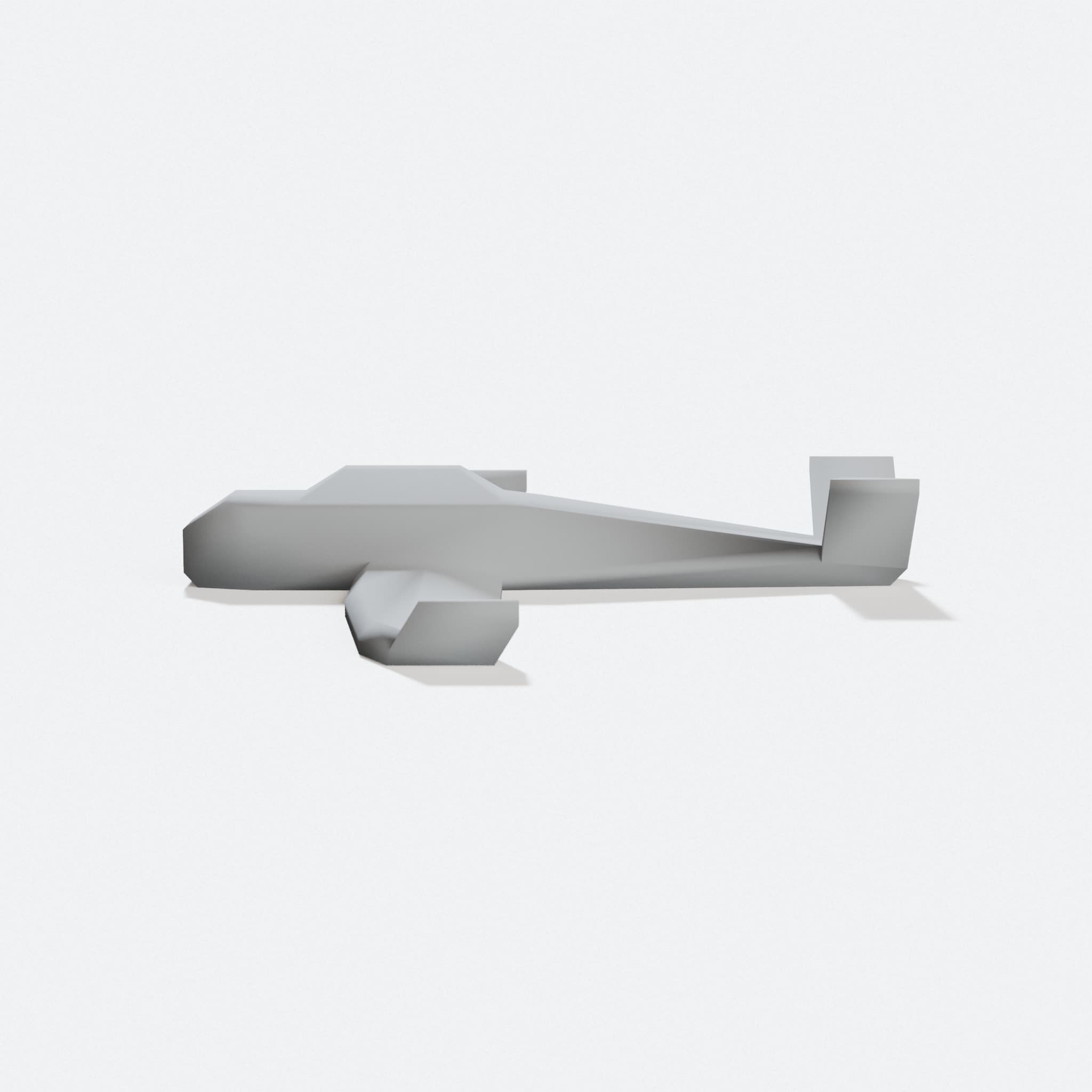 Micro Airplane Toy - 3D Printed Mini Plane