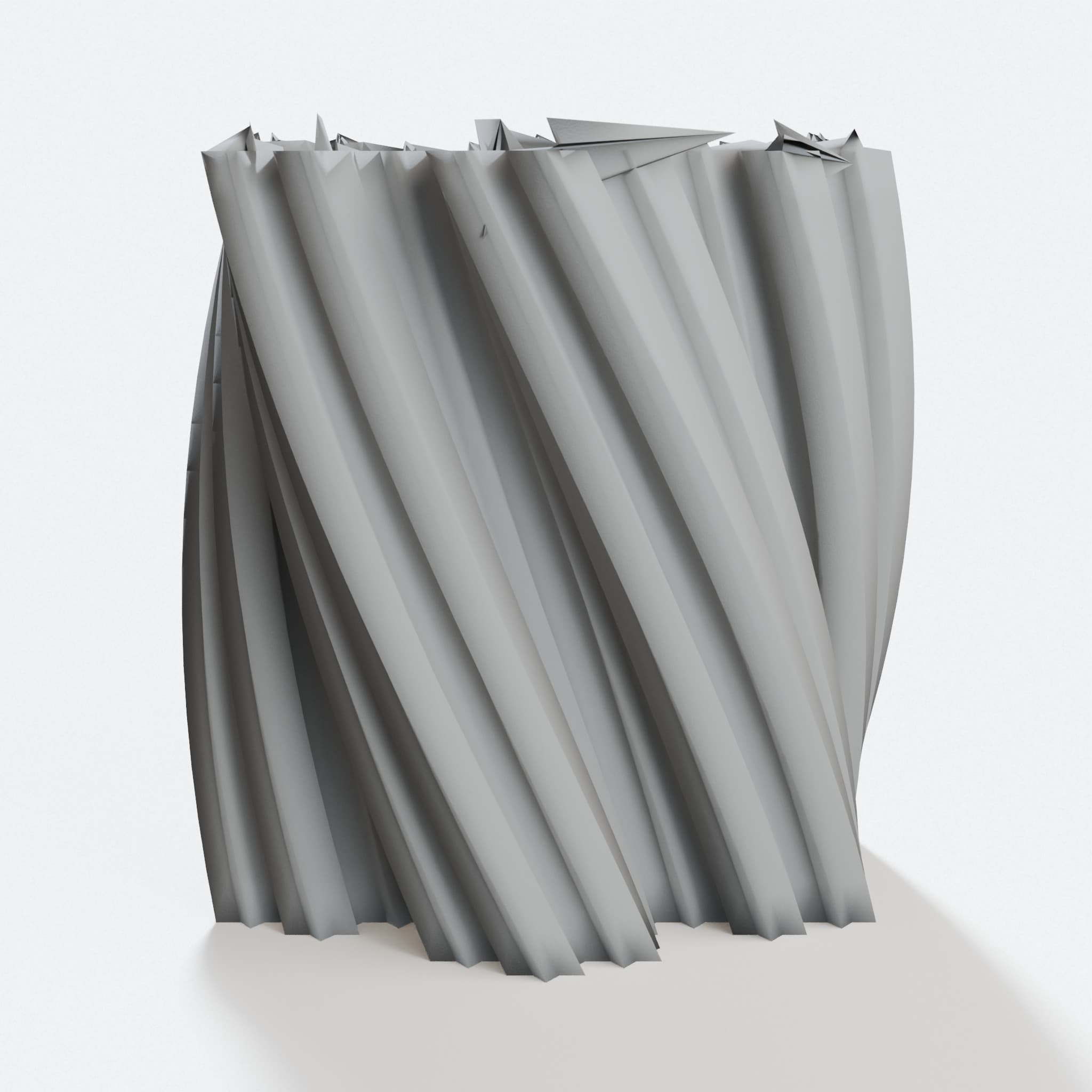 Koch Snowflake Vase – 3D Printed Geometric Home Decor