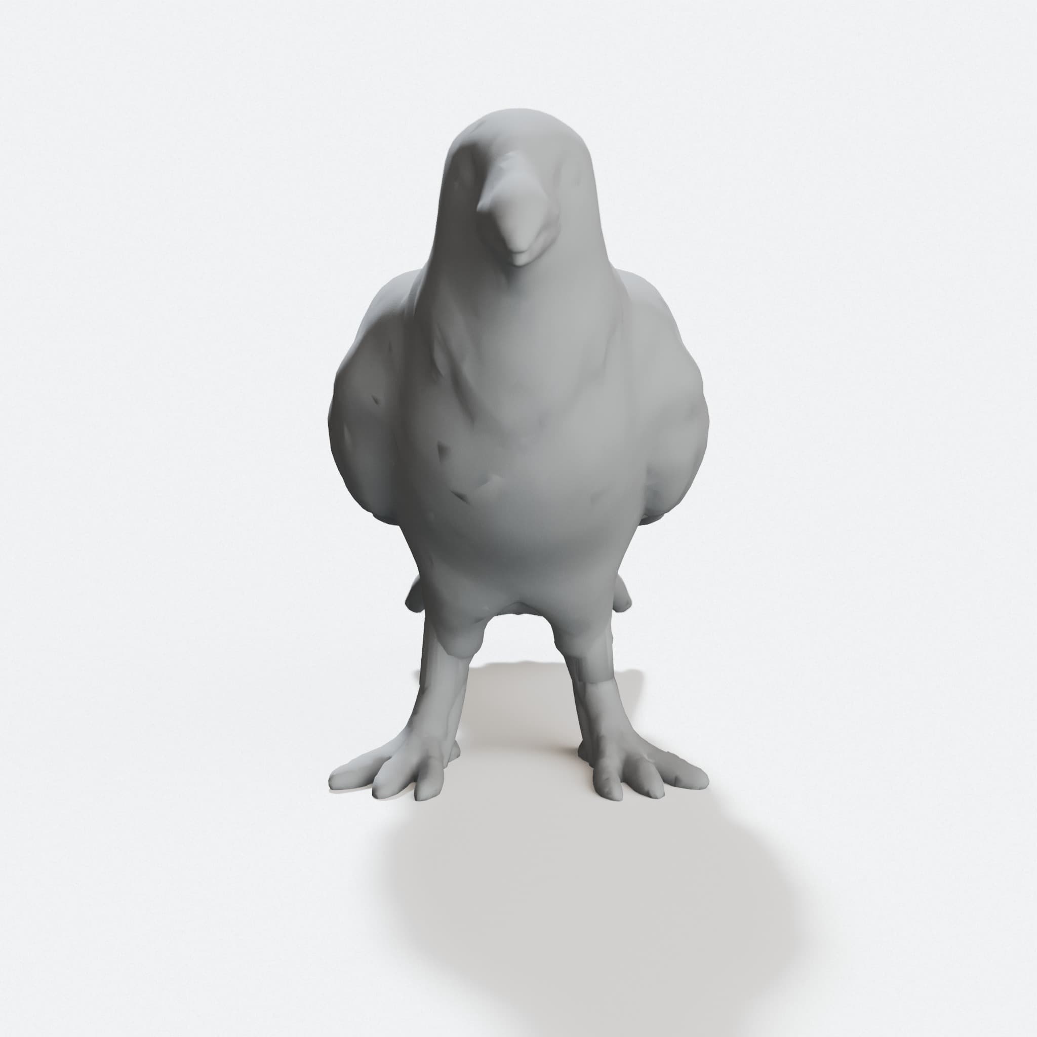 3D Printed Crow Toy with Reinforced Legs