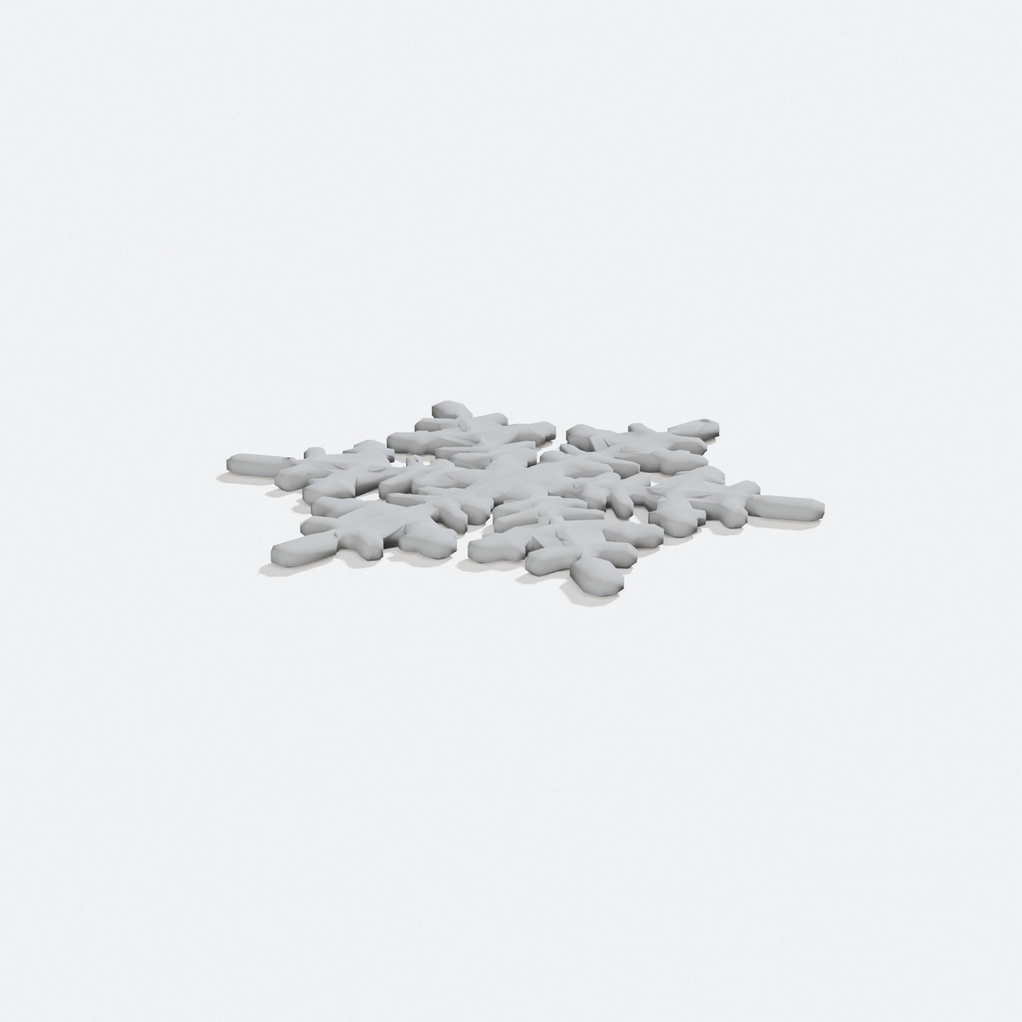 Snowflake Christmas Tree Ornament