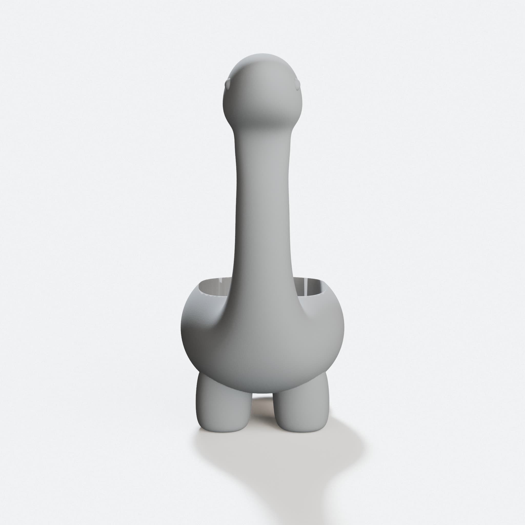 Dino Pot 3D Printed Home Decor Planter for Cactus