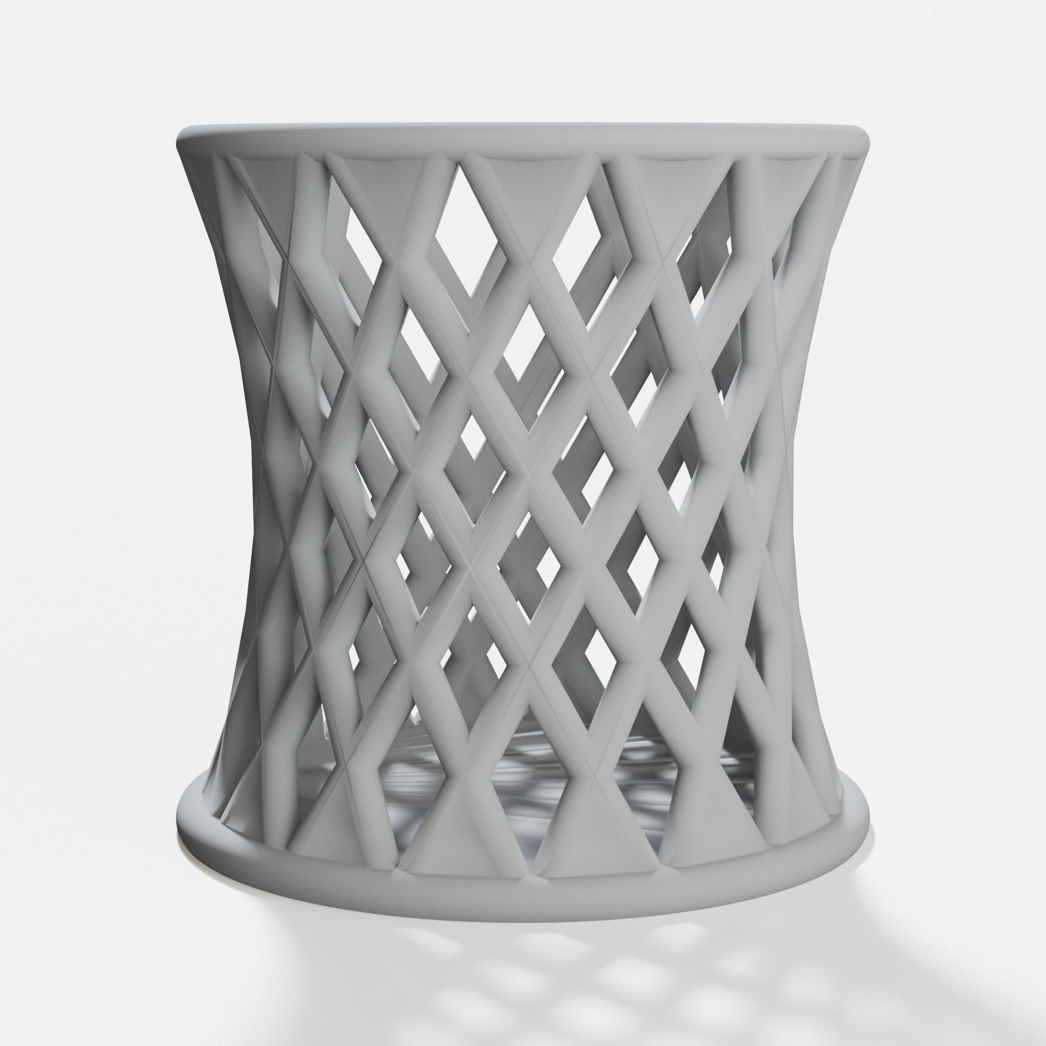 Hyperboloid Pen Holder, Math-Inspired Desk Sculpture