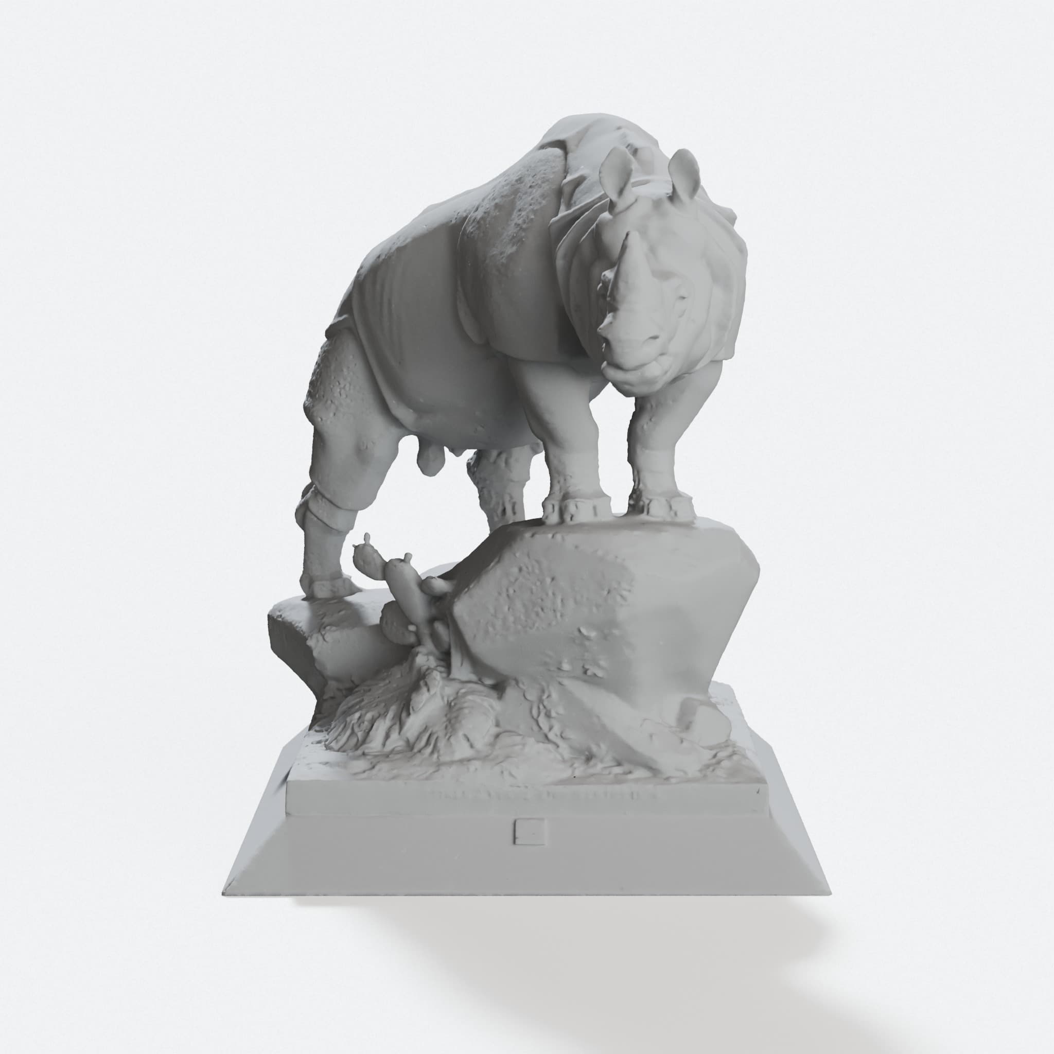 Compatible with Canon Style Rhino Statue 3D Scan