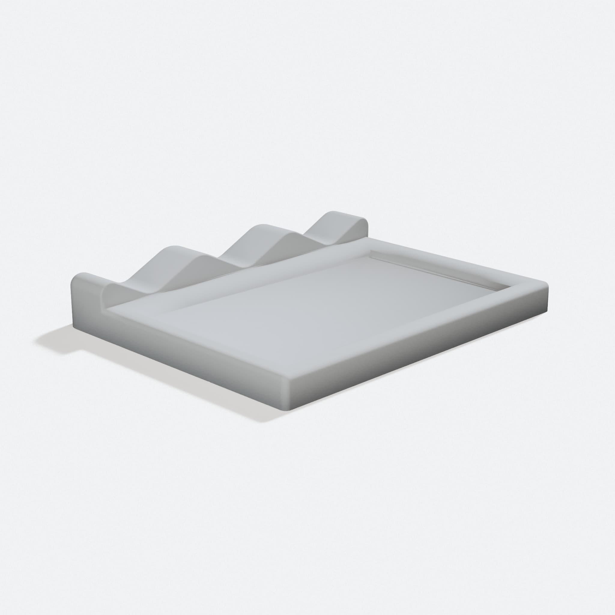 3D Printed Paintbrush Holder, Anti-Rolling Desk Organizer