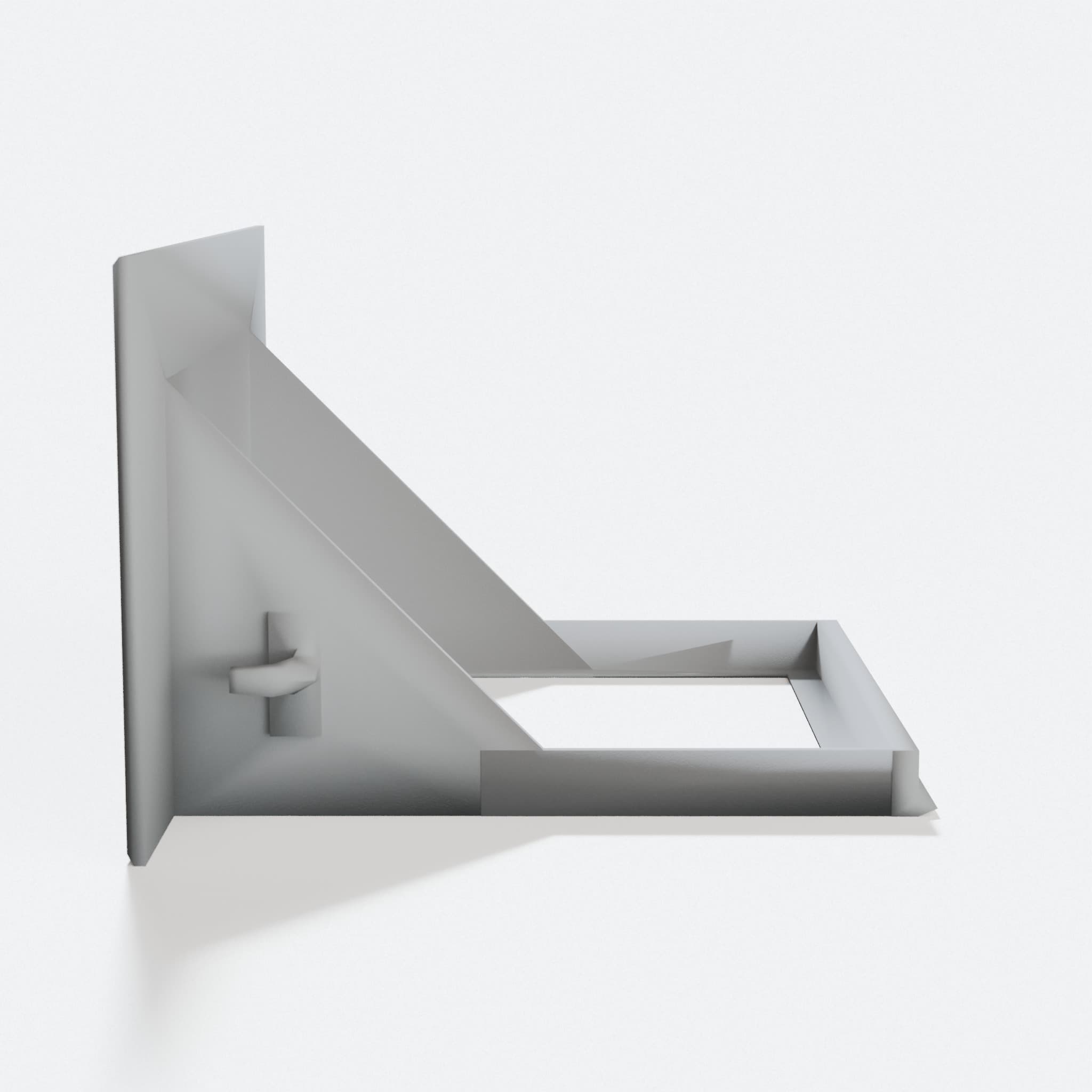 3D Printed Dual Light Switch Shelf with Key Hooks