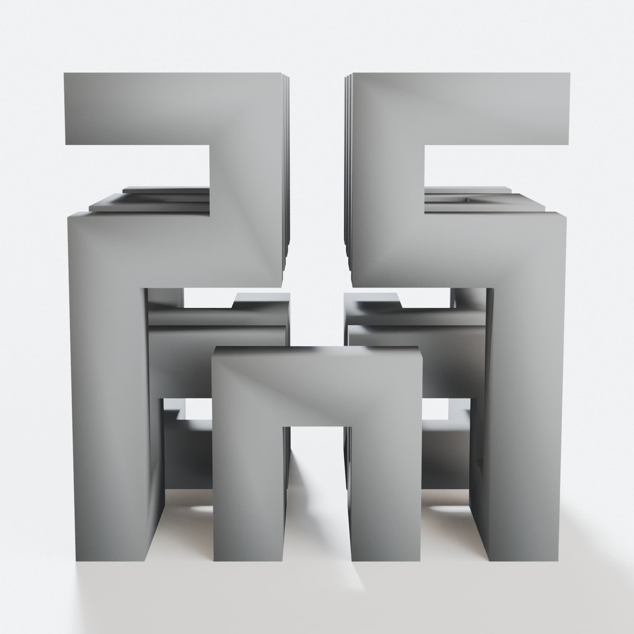 Hilbert Cube - 3D Printed Mathematical Art Sculpture