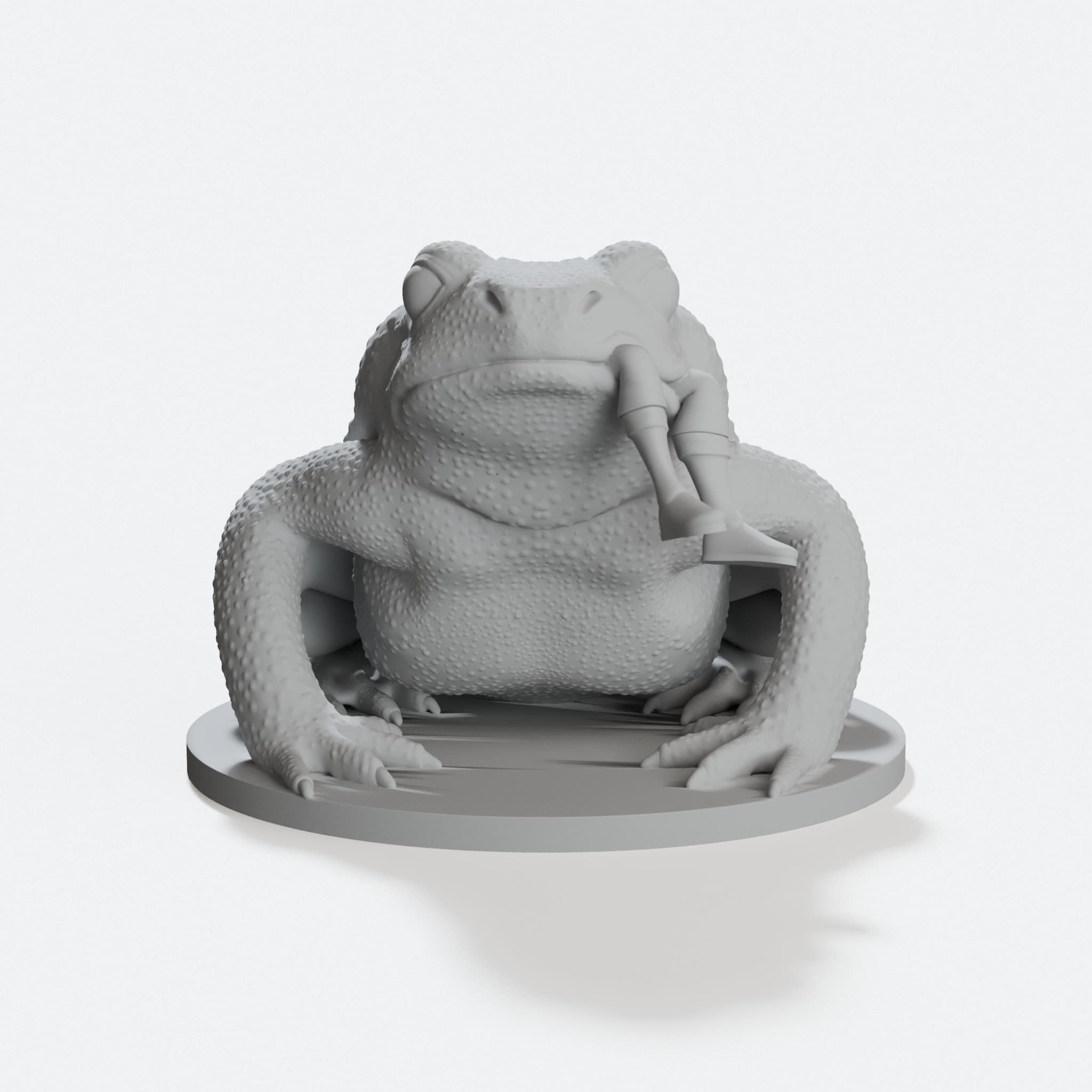 Giant Toad eating an adventurer