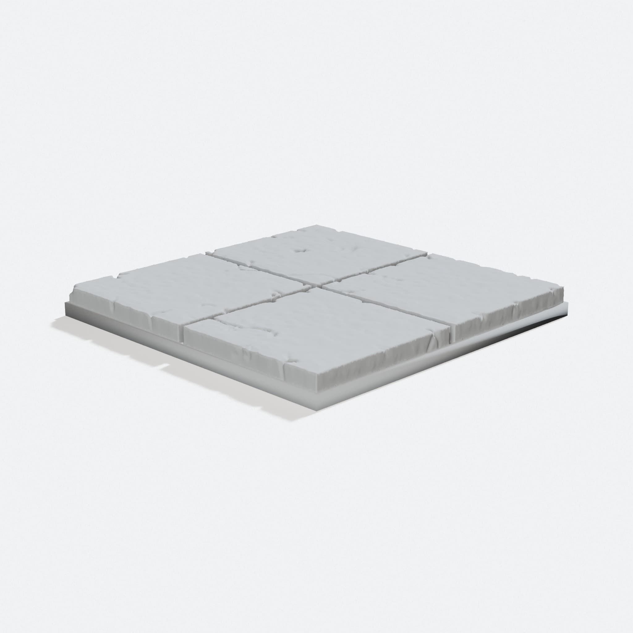 OpenForge 2.0 Dwarven Halls Plain Floors 3D Printed Tiles