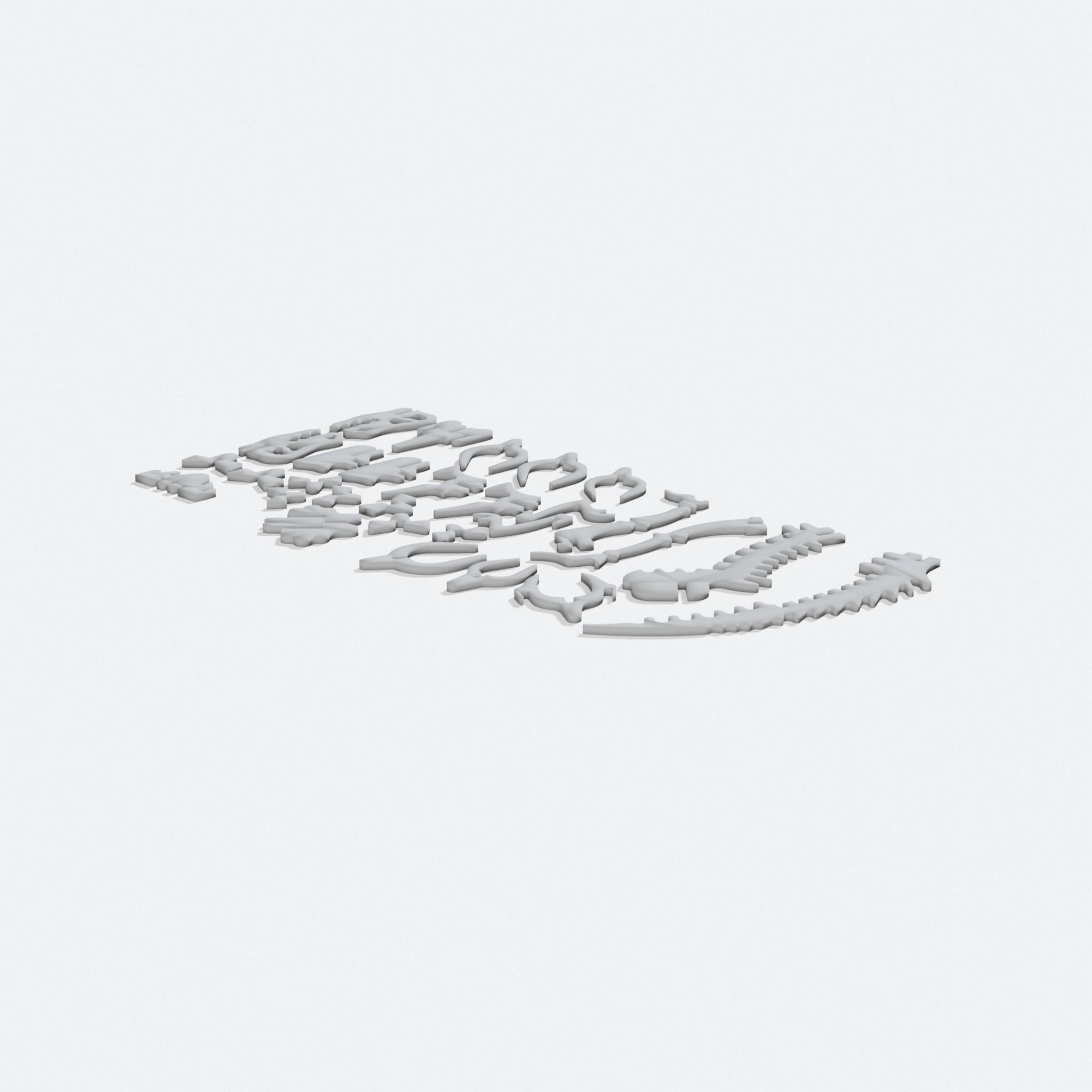 Dino Puzzle 3D Printed Toy, Dinosaur T-Rex Design