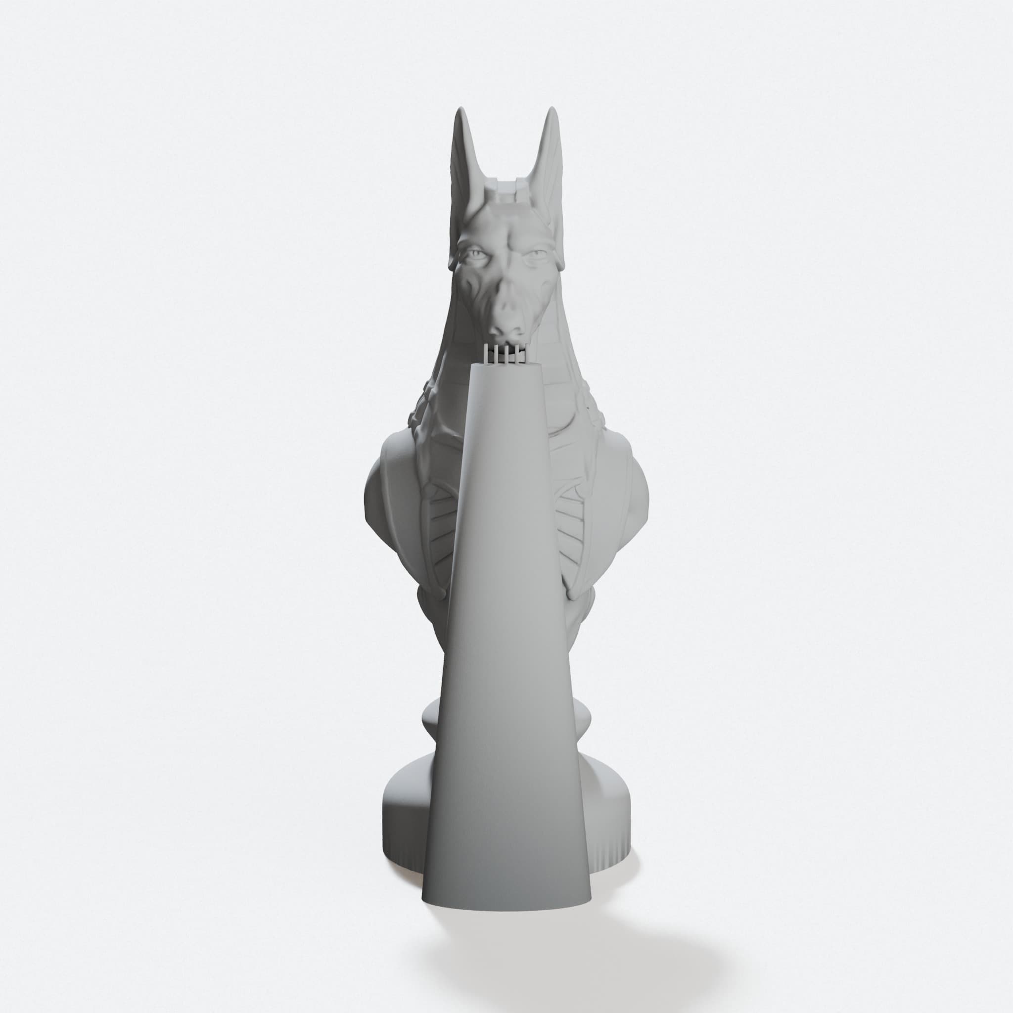 Knight of Egypt 3D Printed Toy with Built-in Support