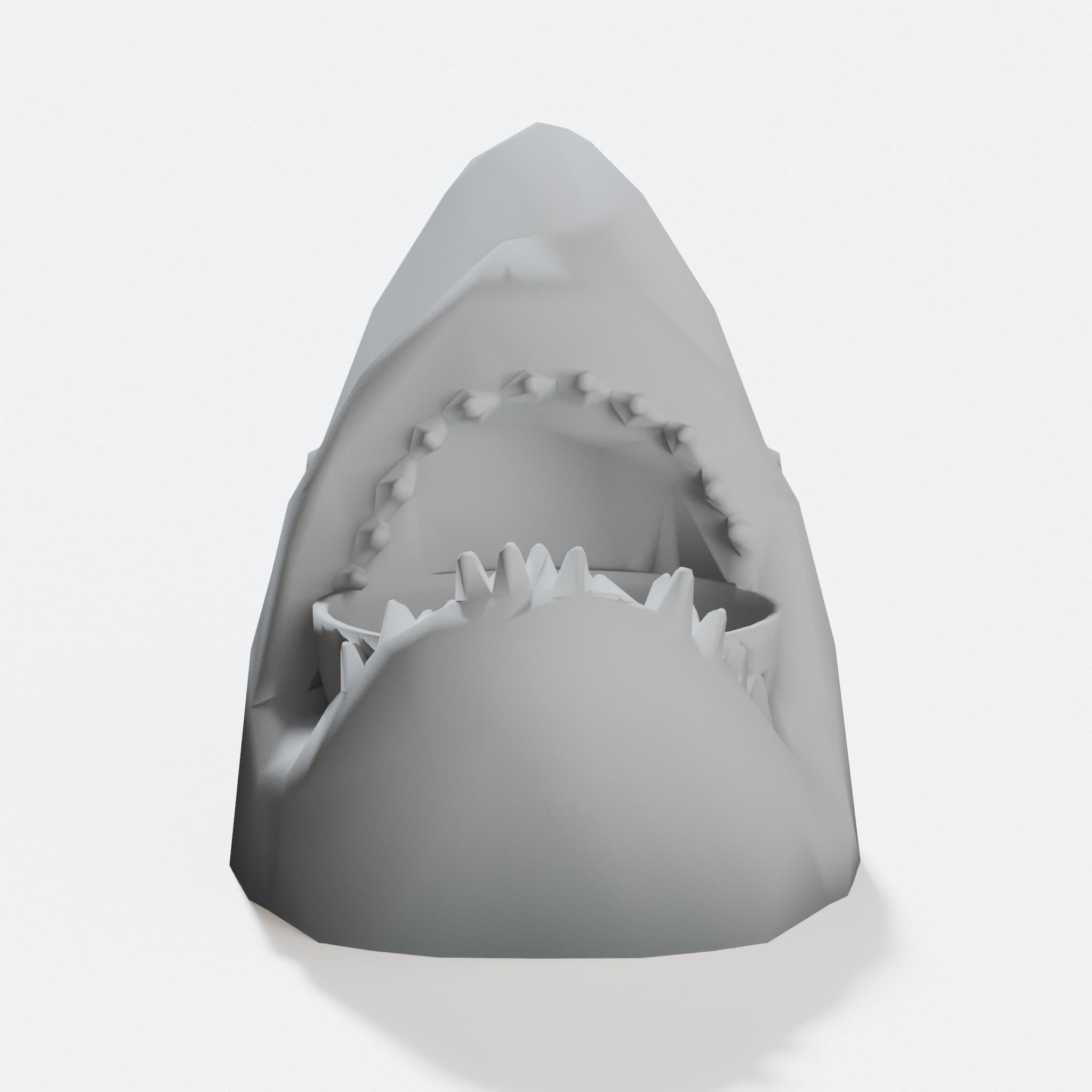 Shark Popcorn Bowl, 3D Printed Home Decor