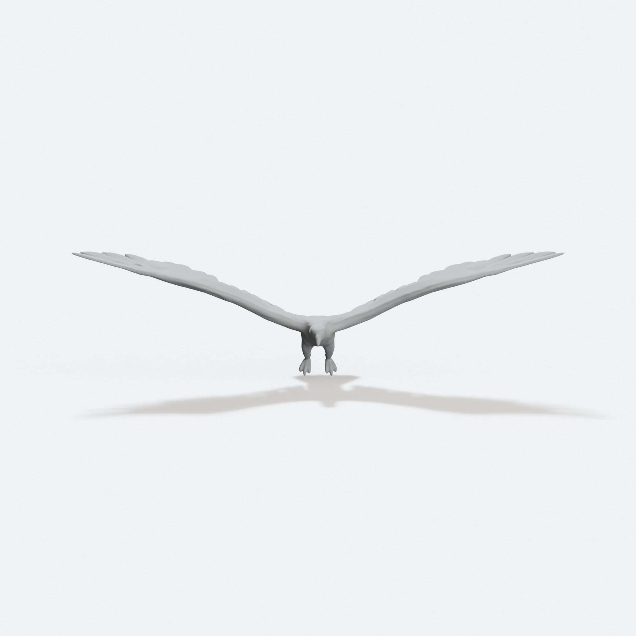 Flying Eagle 3D Printed Home Decor Sculpture