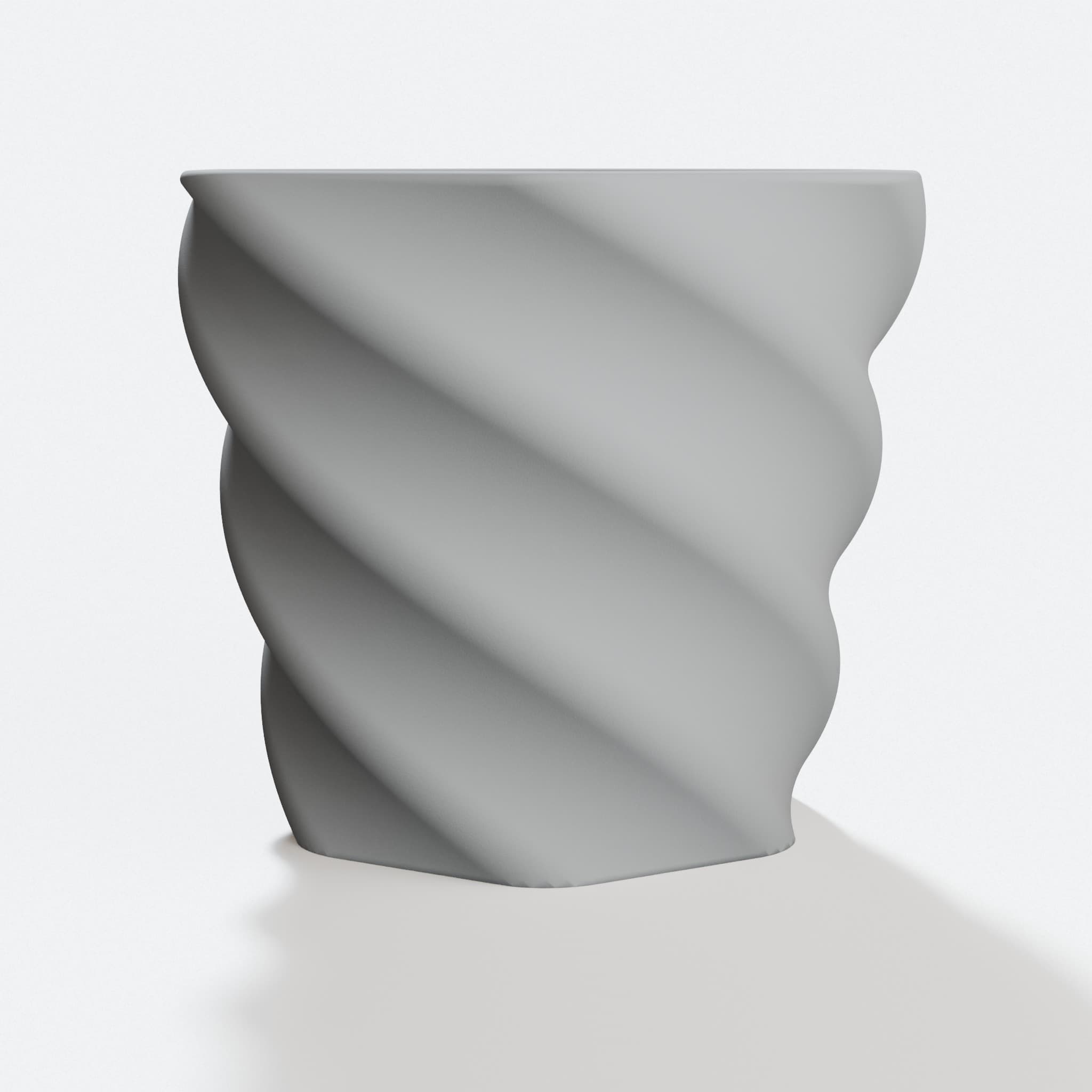 Twisted Pen Pot 3D Printed Home Decor Vase