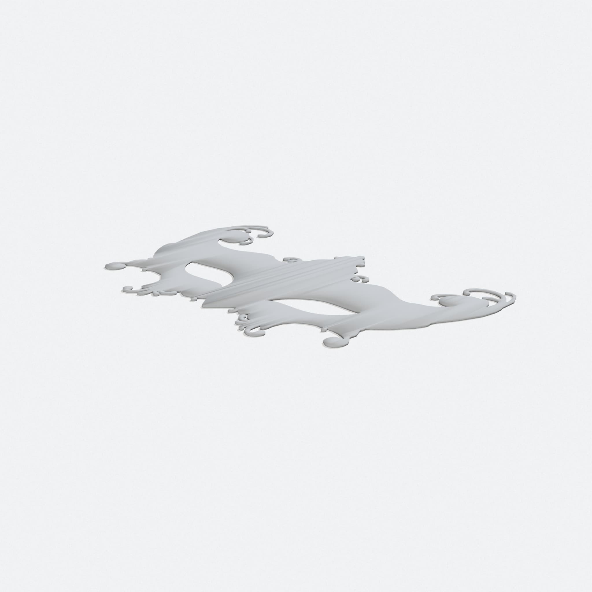 Venetian Mask 3D Printed Toy, Masquerade Party Accessory