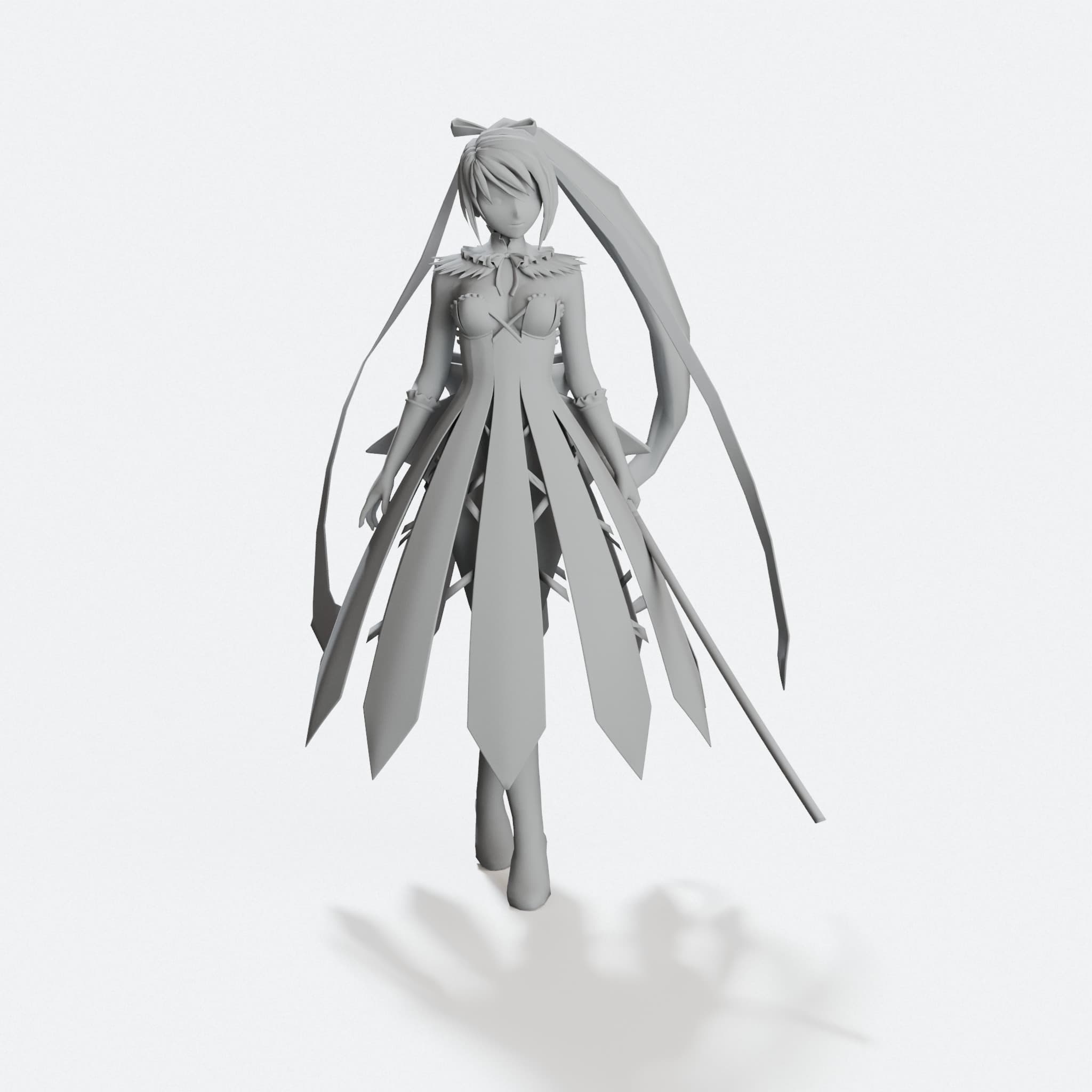 Anime Moe Girl Figure Set for Display