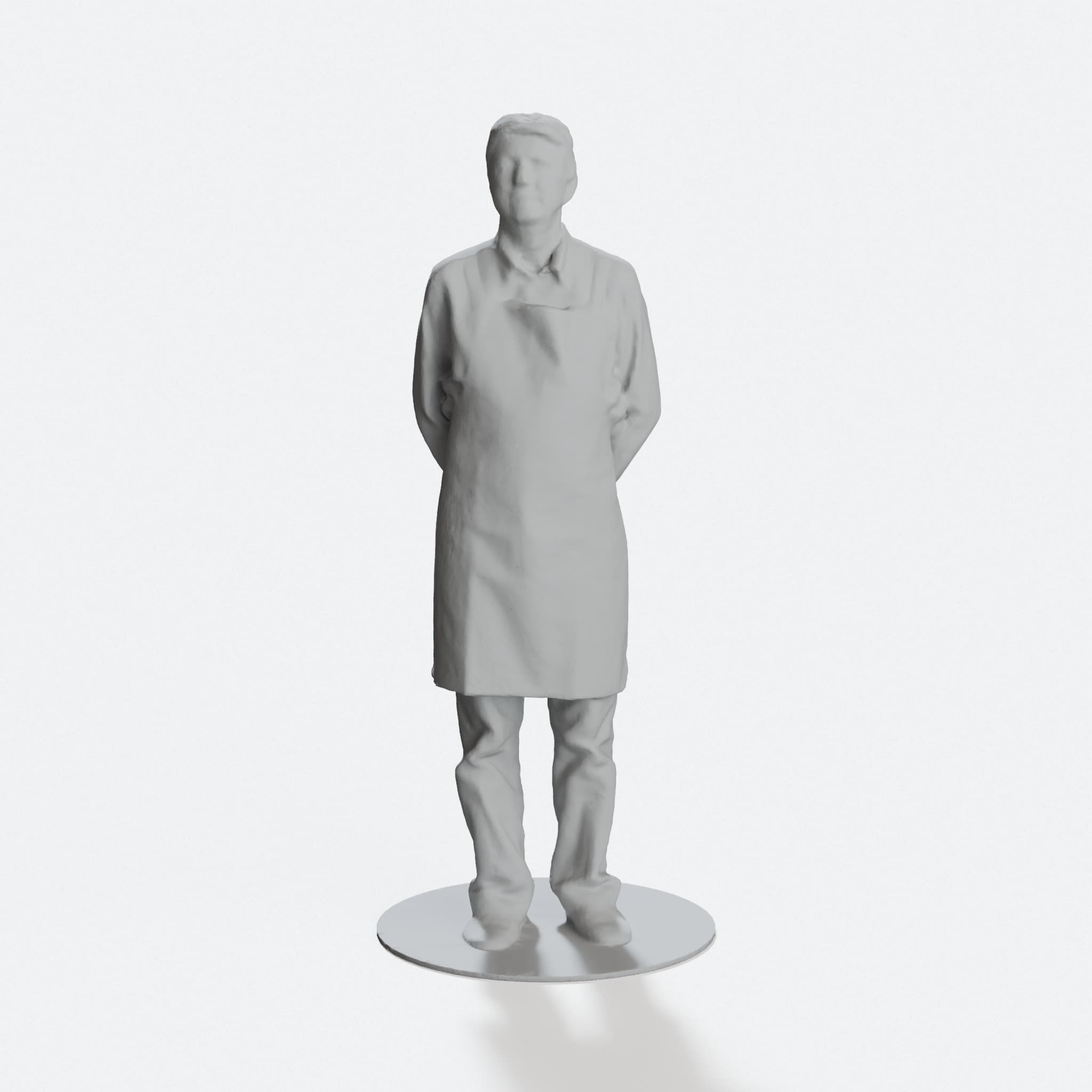 Man in an Apron 3D Printed Home Decor Figurine
