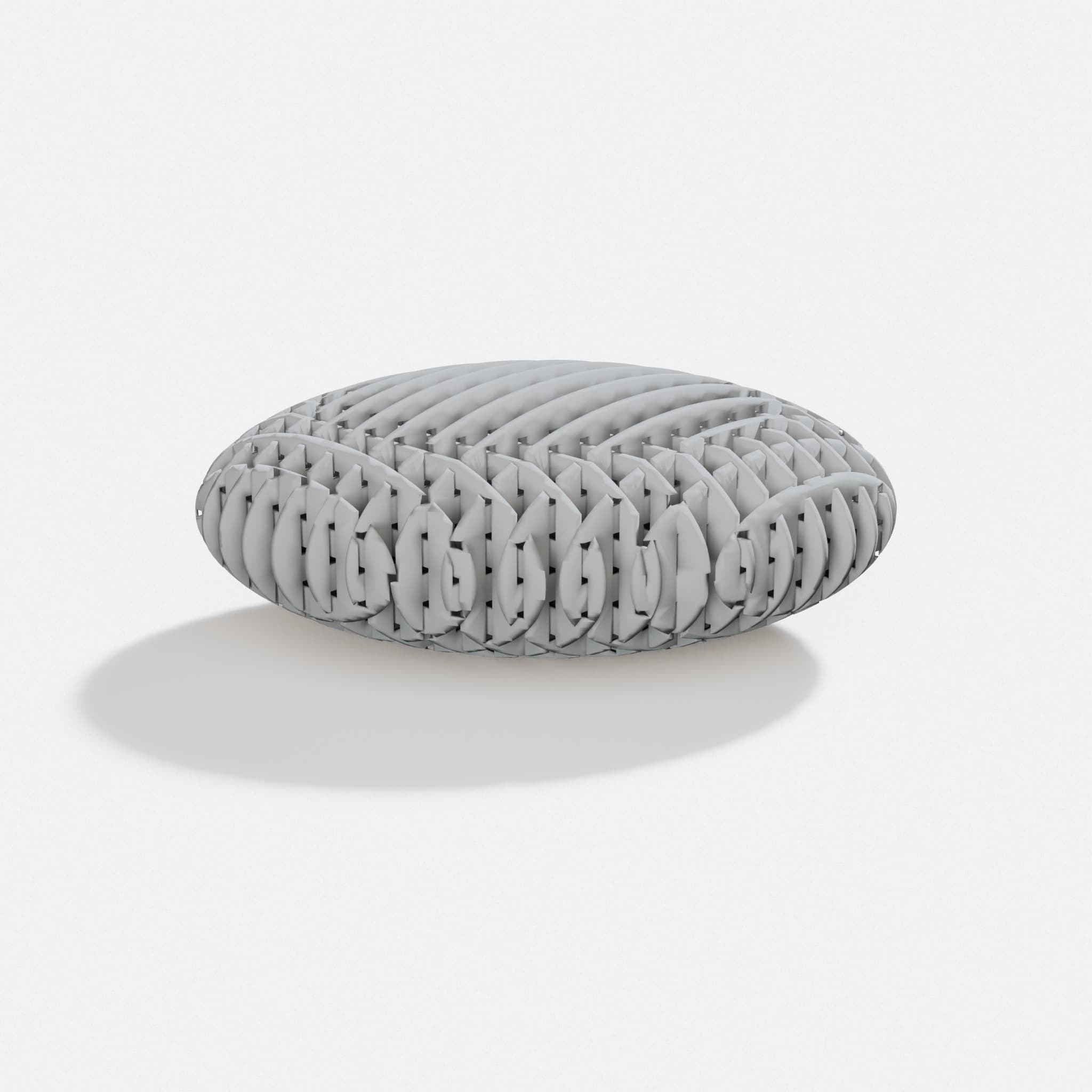 Fidget Oval Worm 3D Printed Toy