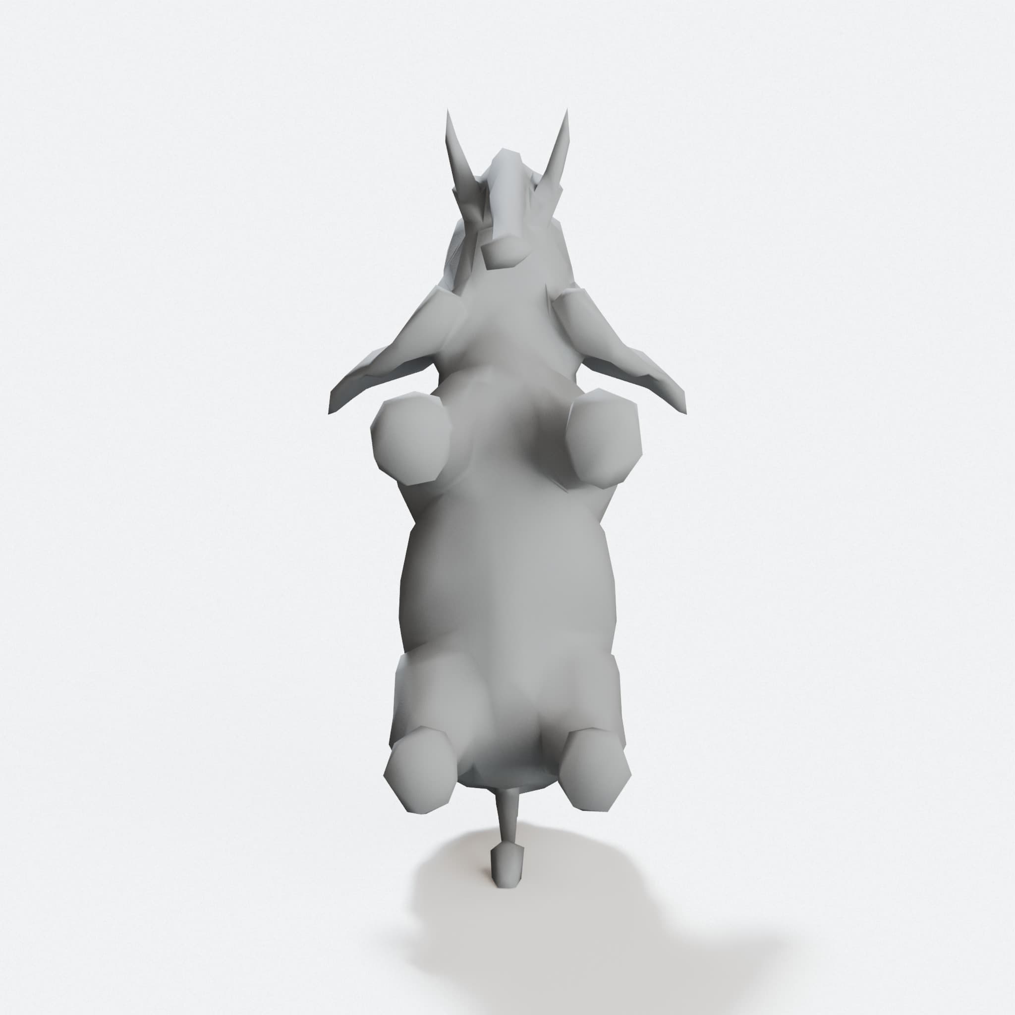 Low Poly Elephant 3D Printed Home Decor