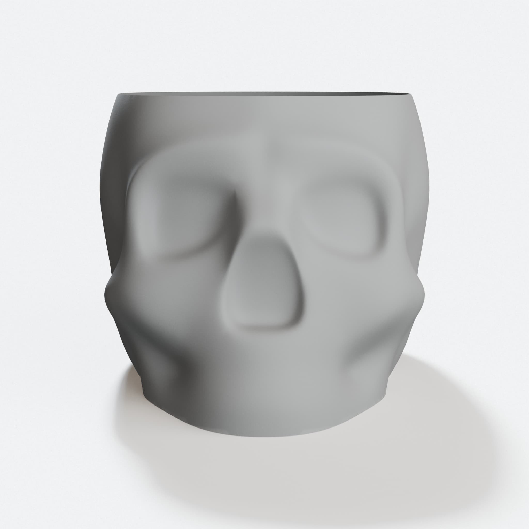 Halloween Skull Container, 3D Printed Ornament