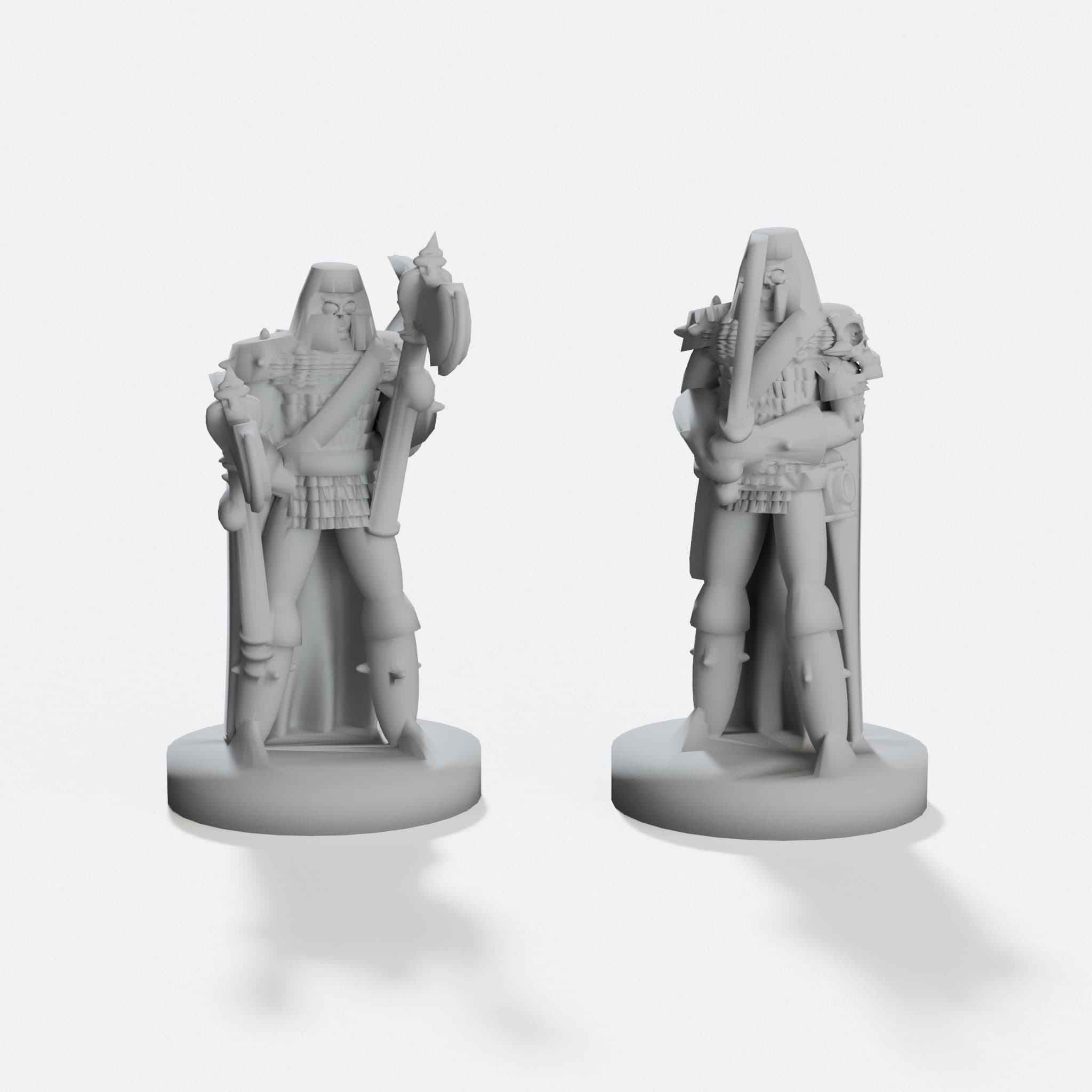 3D Printed DnD Knight Miniature for Tabletop RPG