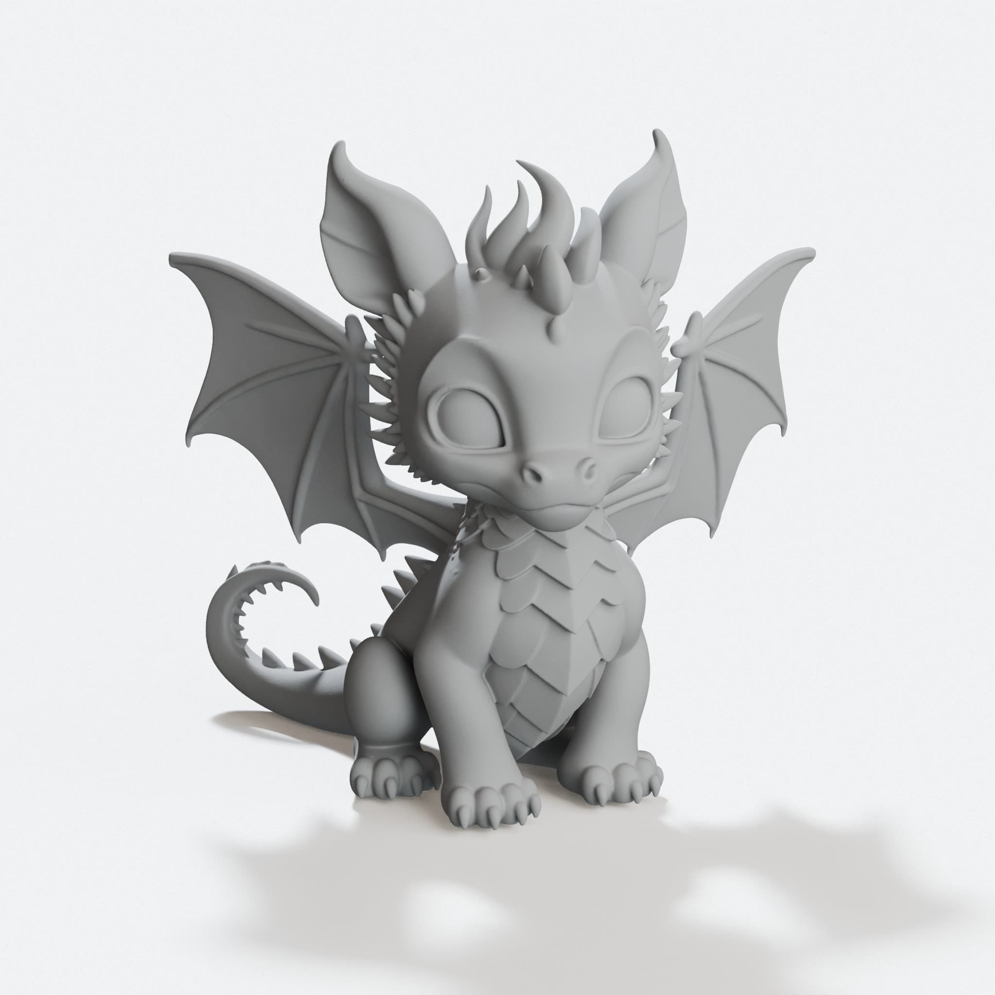 Dragao 3D Printed Dragon Home Decor Statue